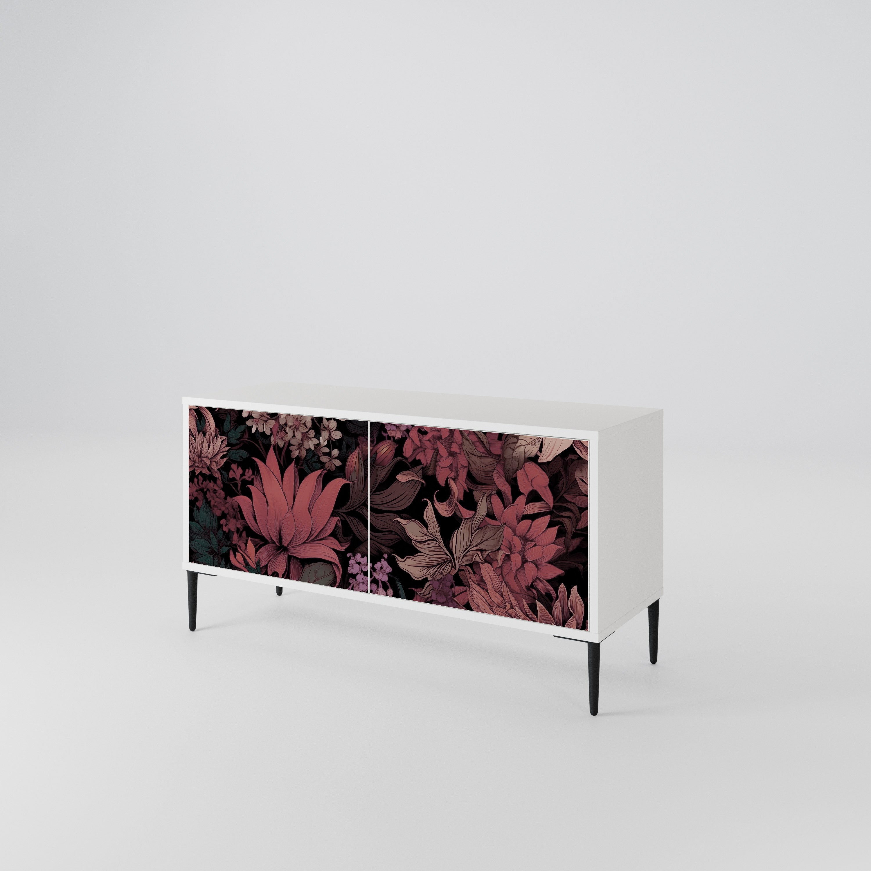 FLORAL WHISPER Kompaktes 2-türiges TV-Lowboard