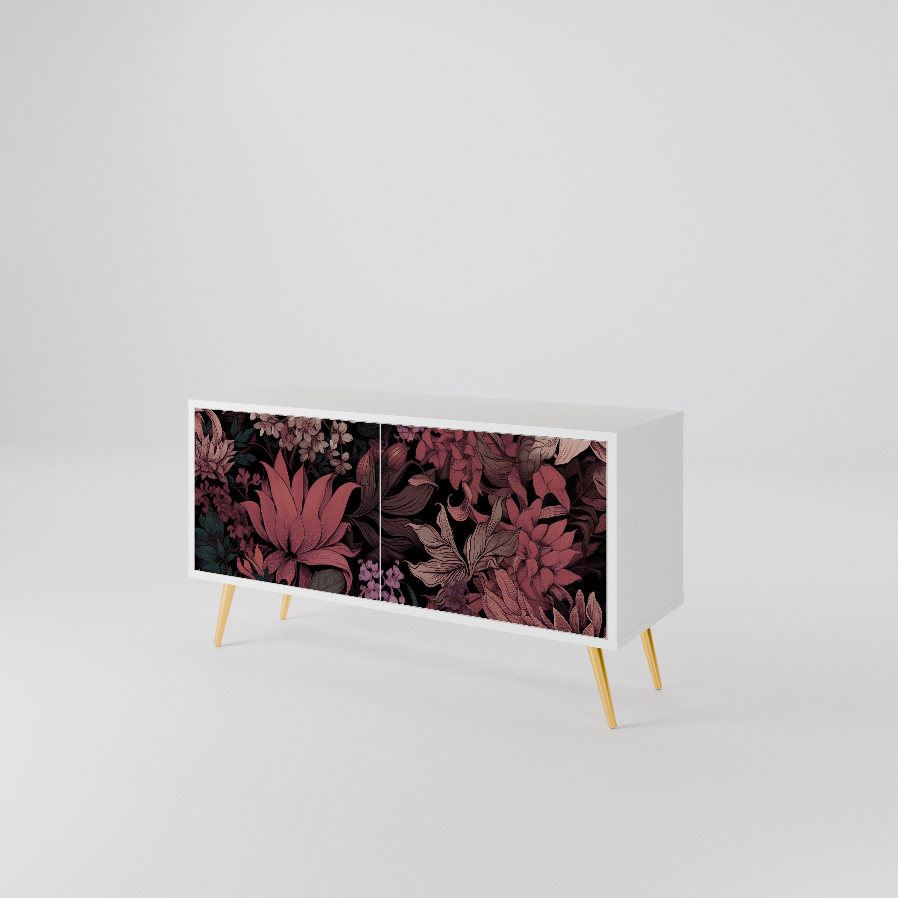FLORAL WHISPER Kompaktes 2-türiges TV-Lowboard
