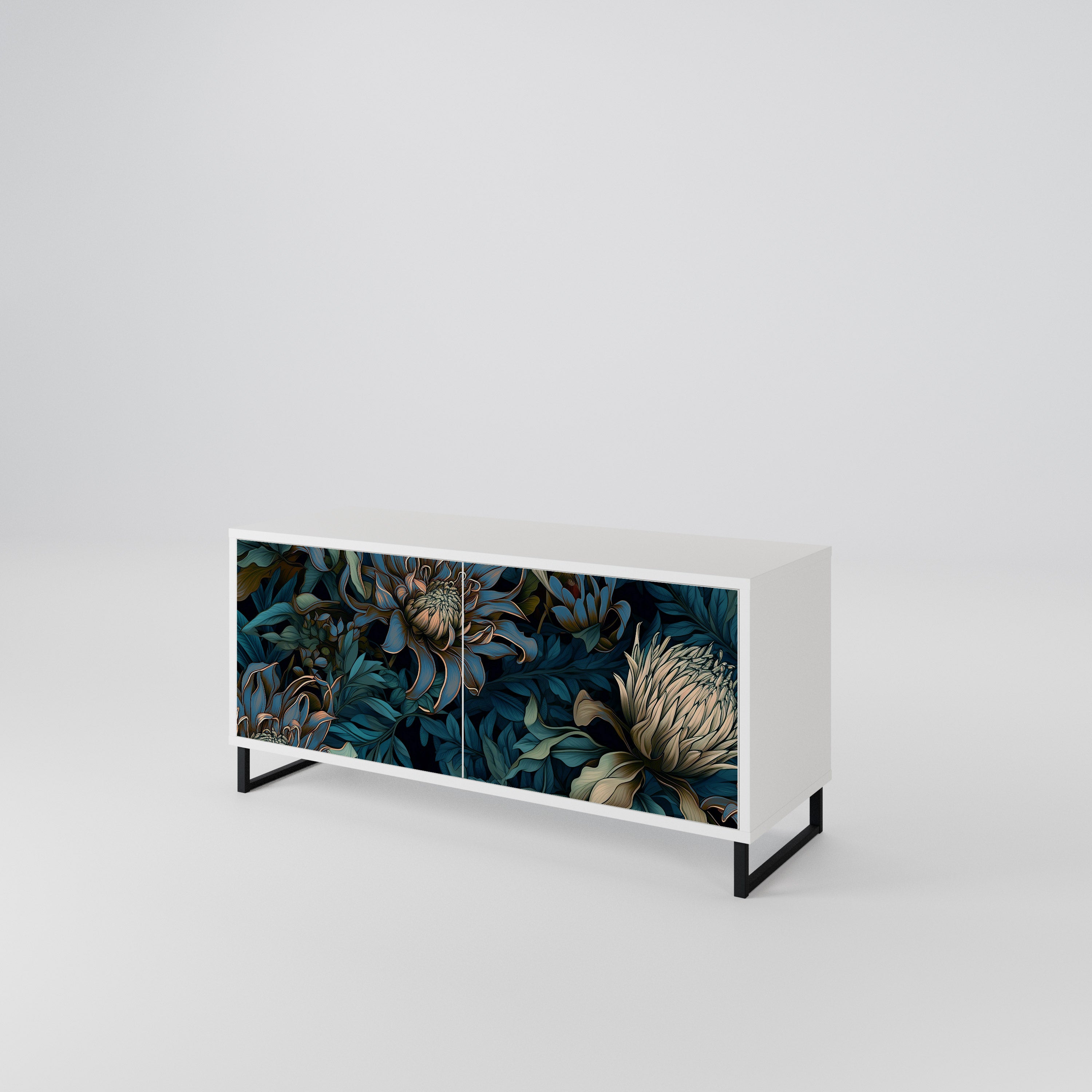 TWILIGHT BLOOM Kompaktes 2-türiges TV-Lowboard