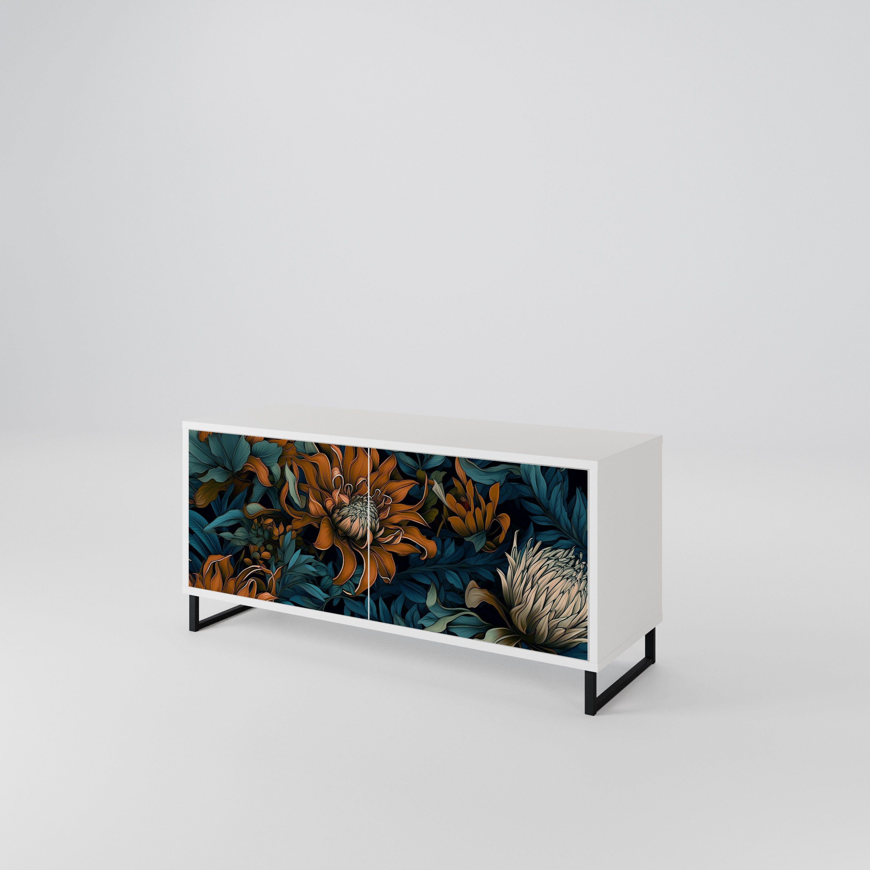 MORNING BLOOM Kompaktes 2-türiges TV-Lowboard