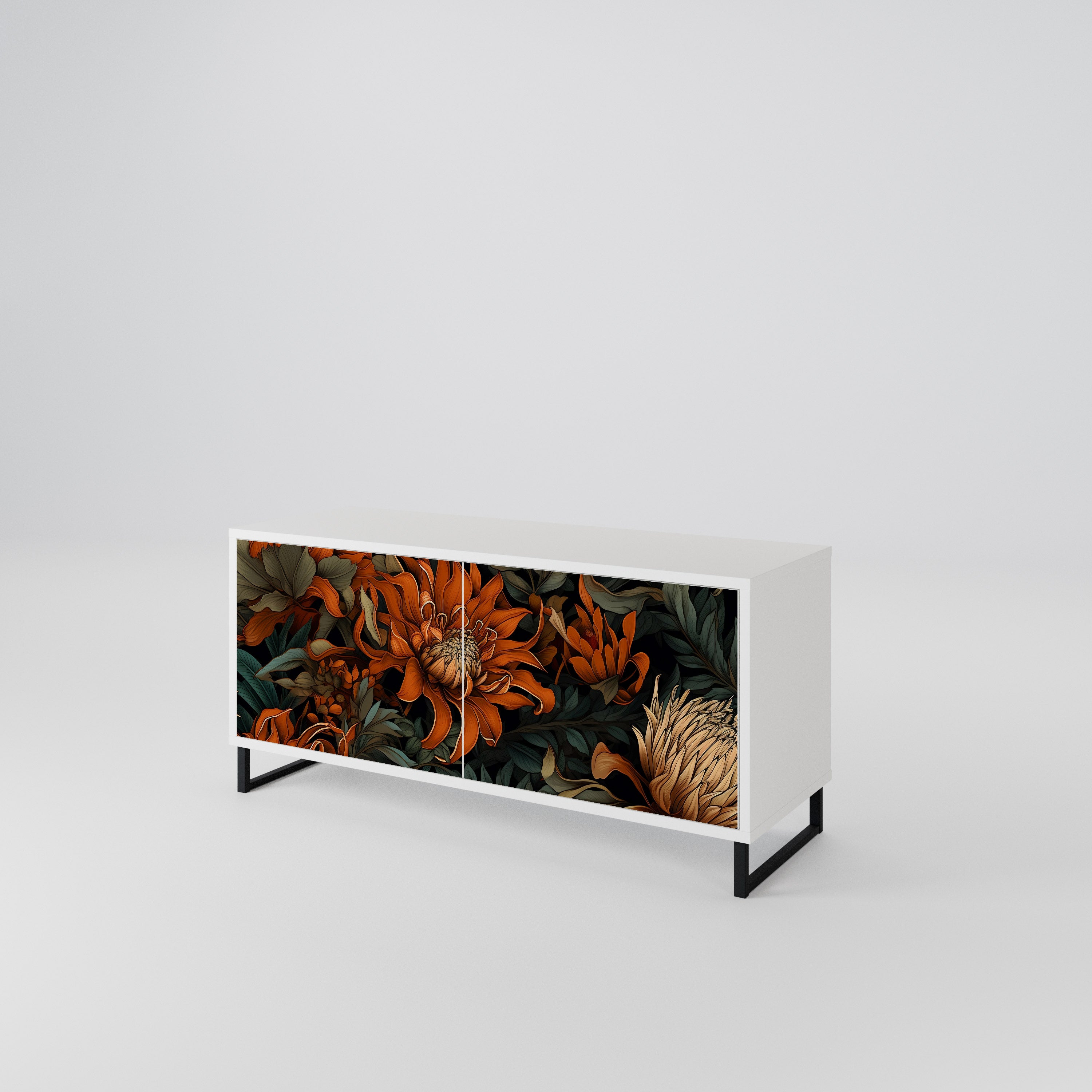 DAWN BLOOM Kompaktes 2-türiges TV-Lowboard