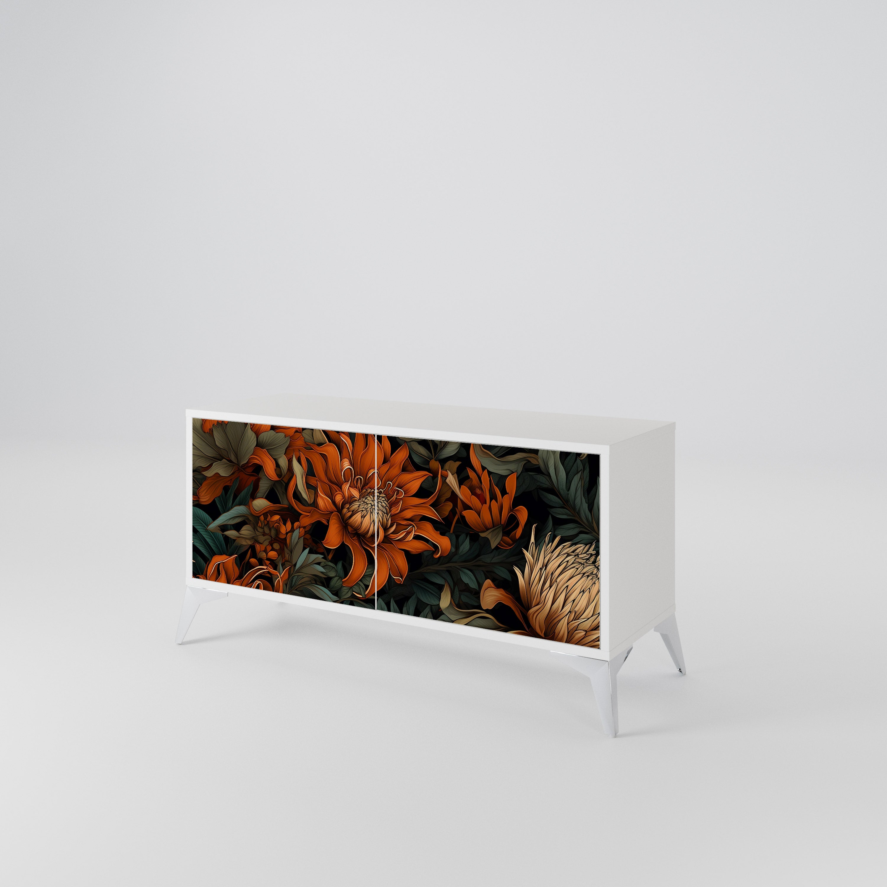 DAWN BLOOM Kompaktes 2-türiges TV-Lowboard