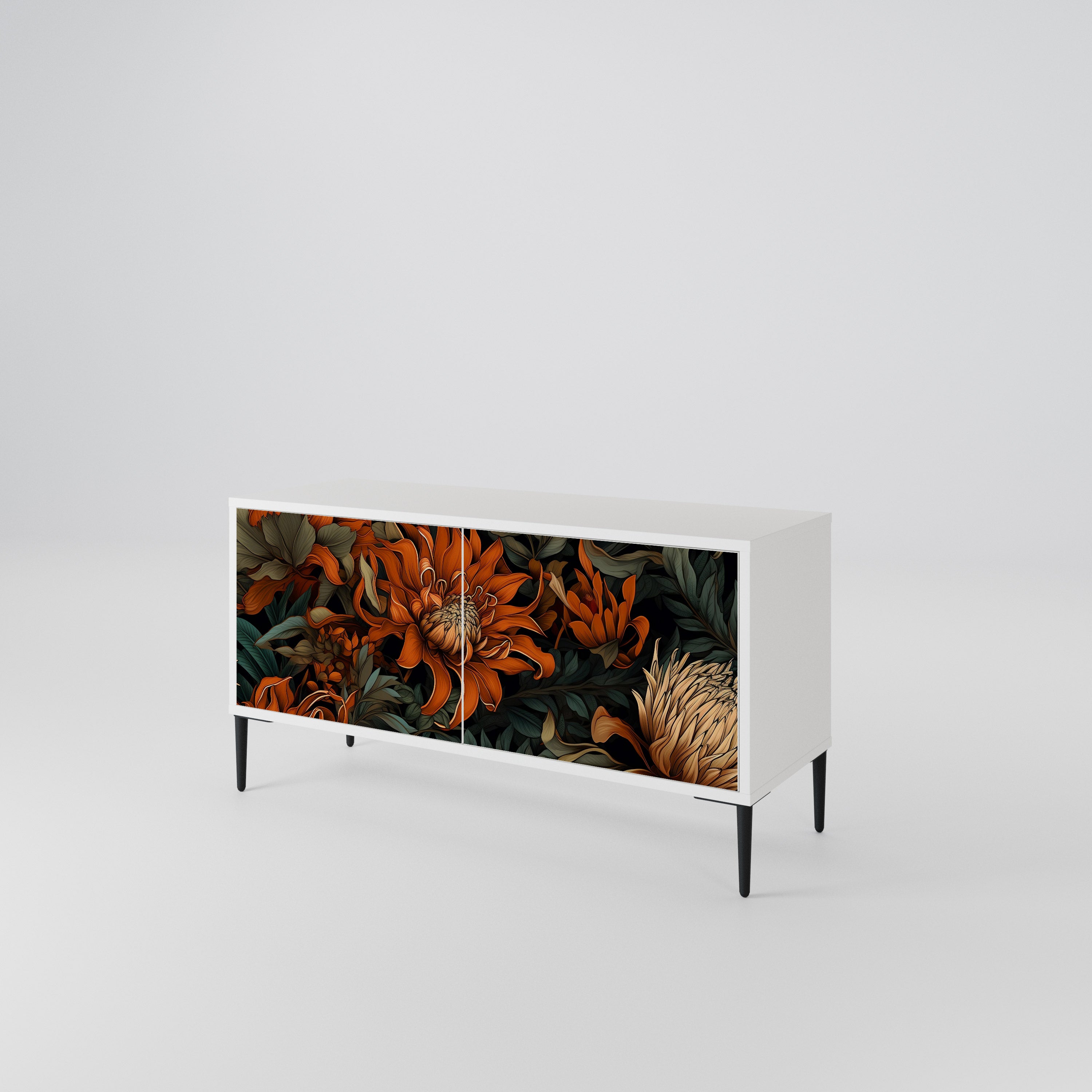 DAWN BLOOM Kompaktes 2-türiges TV-Lowboard