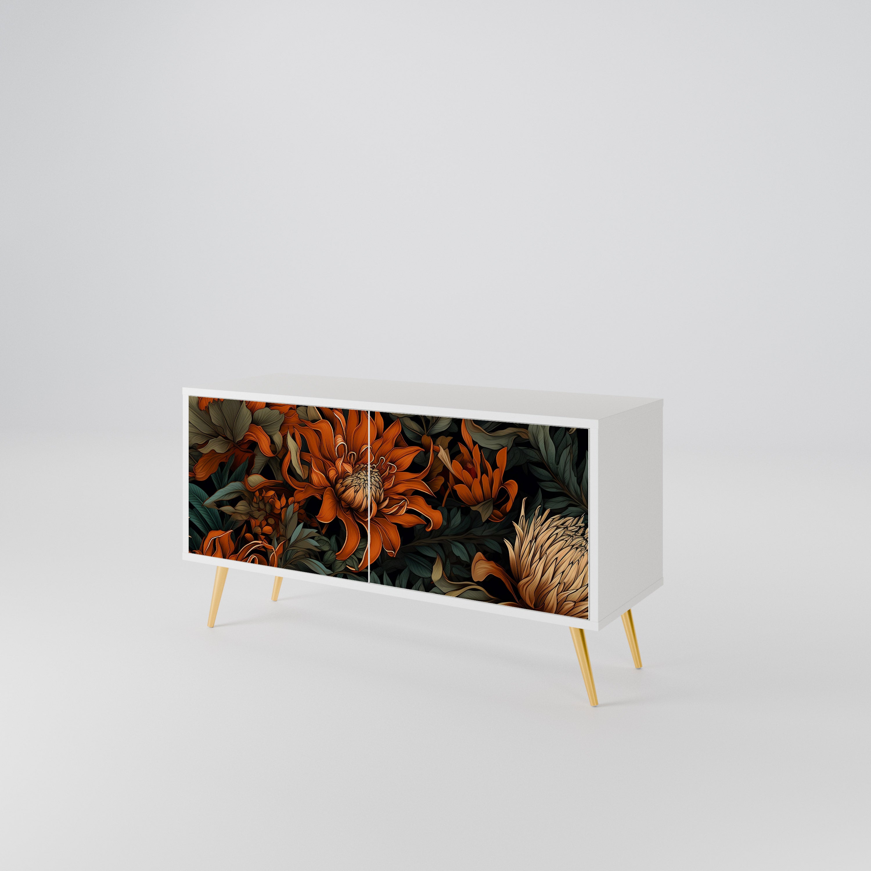 DAWN BLOOM Kompaktes 2-türiges TV-Lowboard