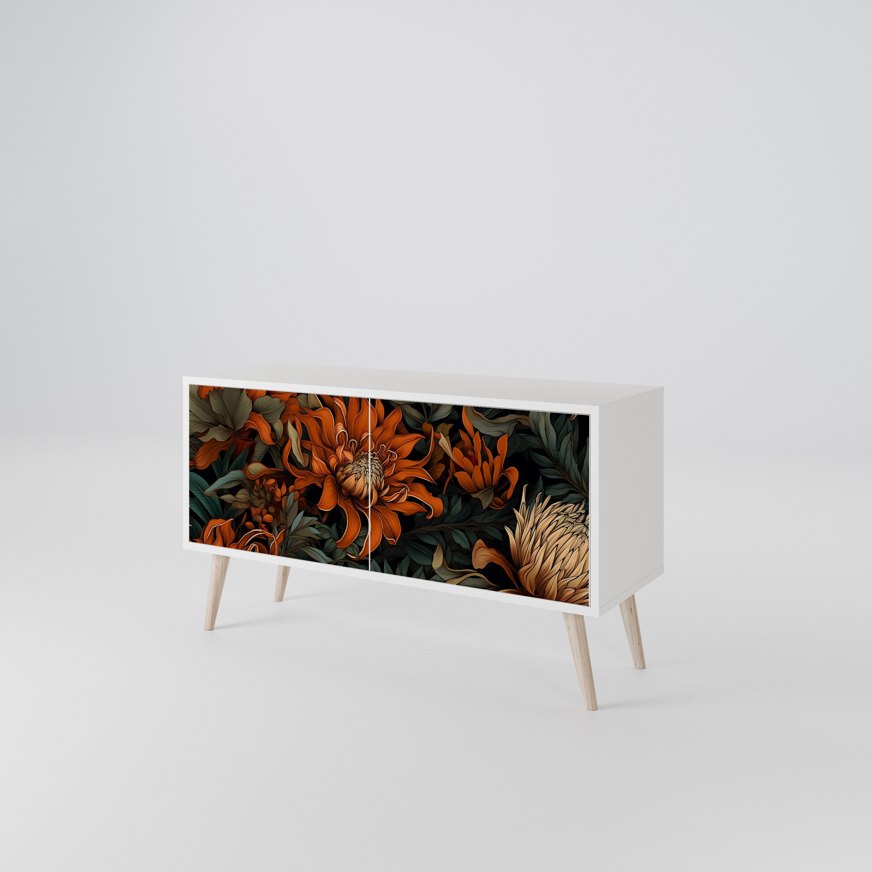 DAWN BLOOM Kompaktes 2-türiges TV-Lowboard