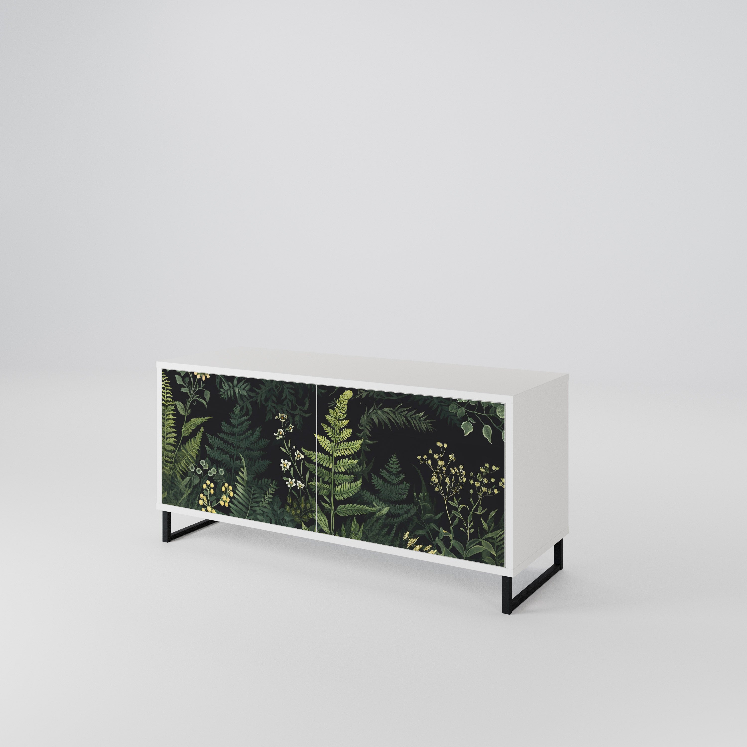 FERN FLOWERS Kompaktes 2-türiges TV-Lowboard