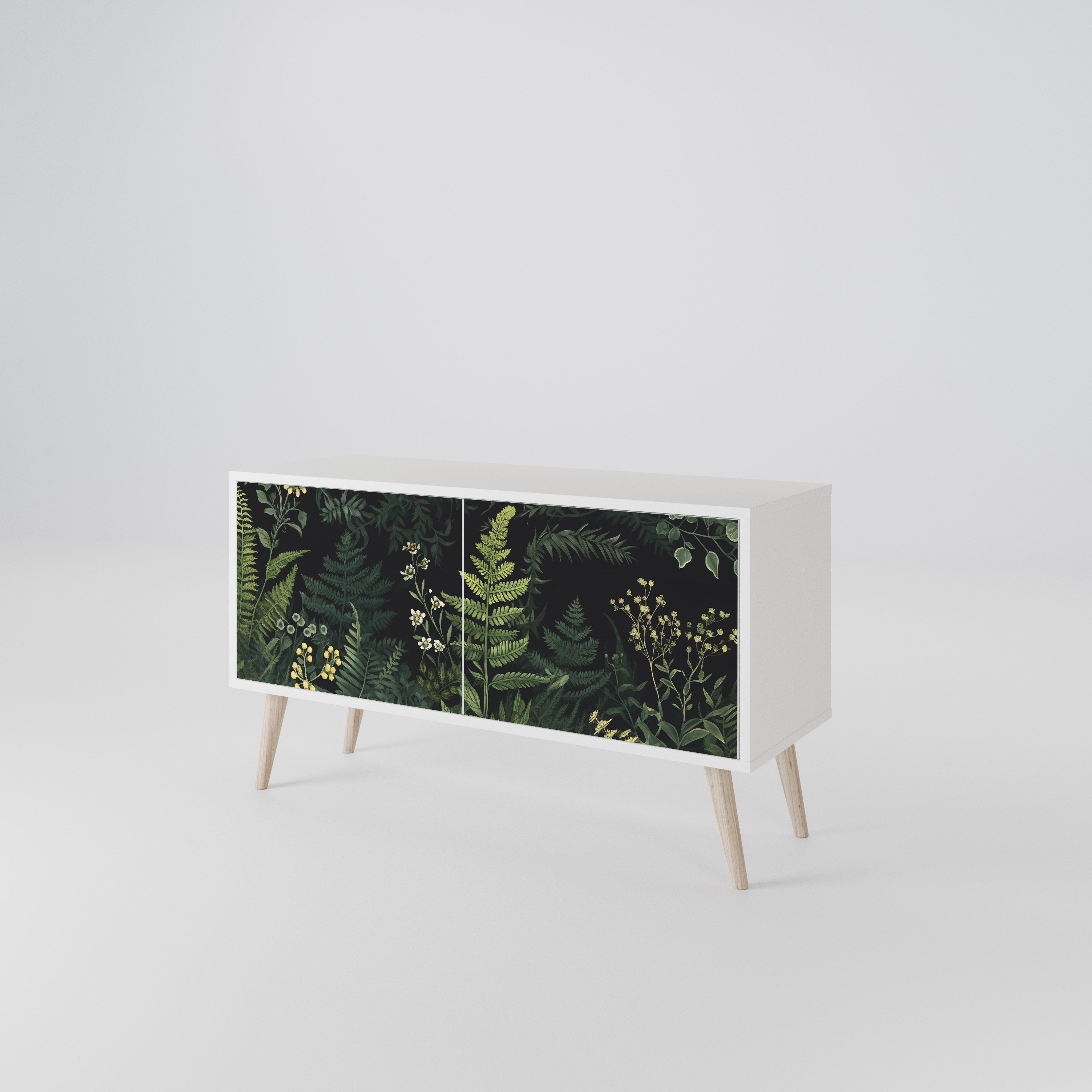 FERN FLOWERS Kompaktes 2-türiges TV-Lowboard