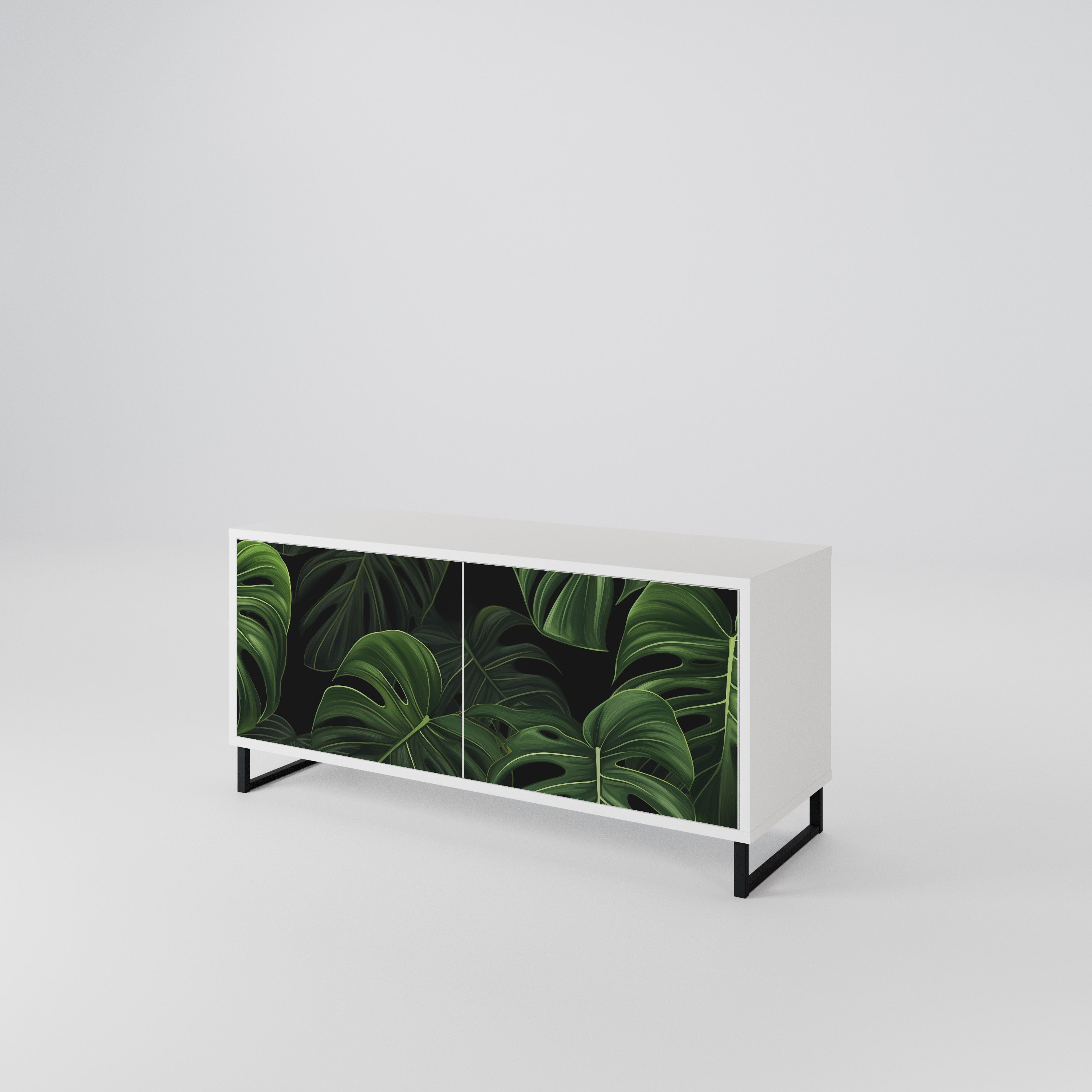 INFINITE MONSTERA Kompaktes 2-türiges TV-Lowboard