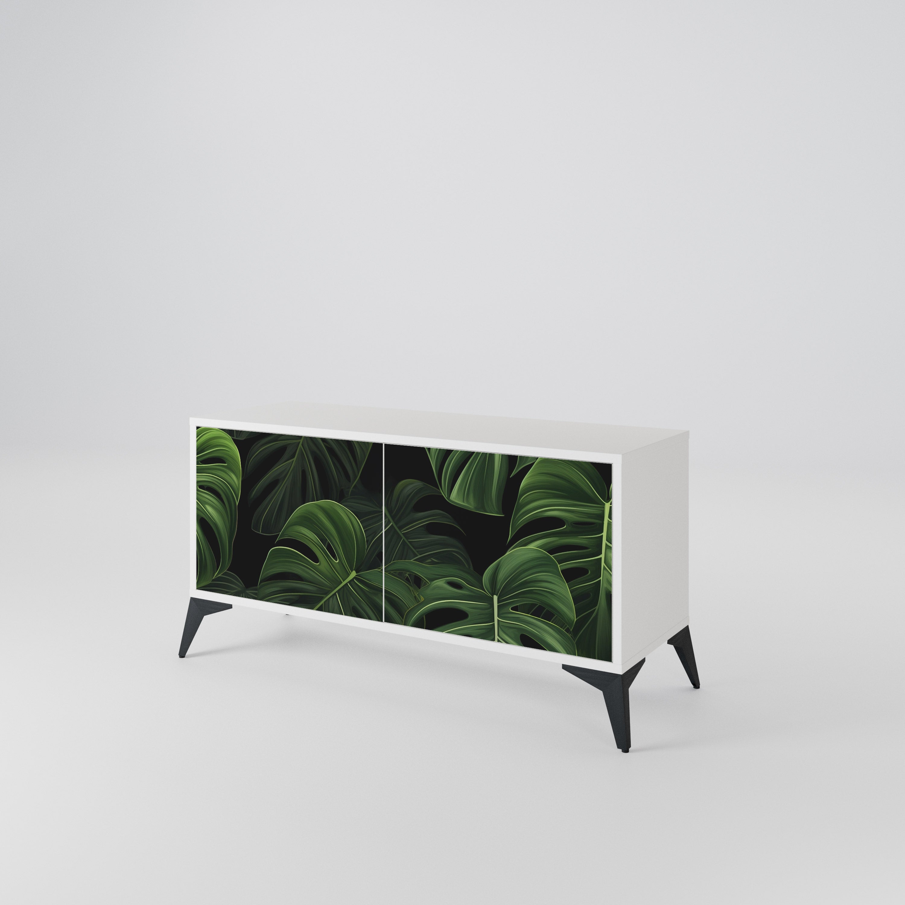 INFINITE MONSTERA Kompaktes 2-türiges TV-Lowboard