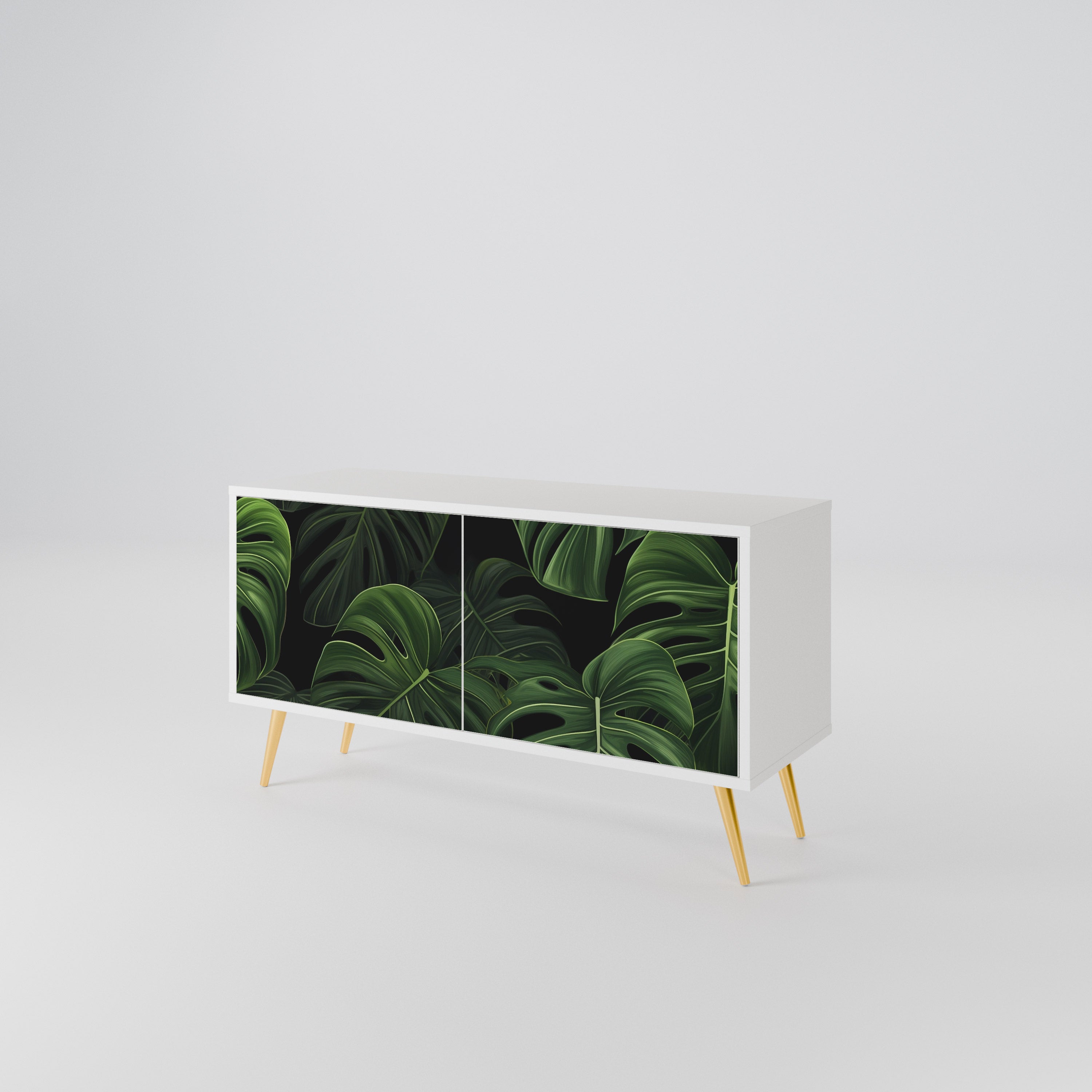 INFINITE MONSTERA Kompaktes 2-türiges TV-Lowboard