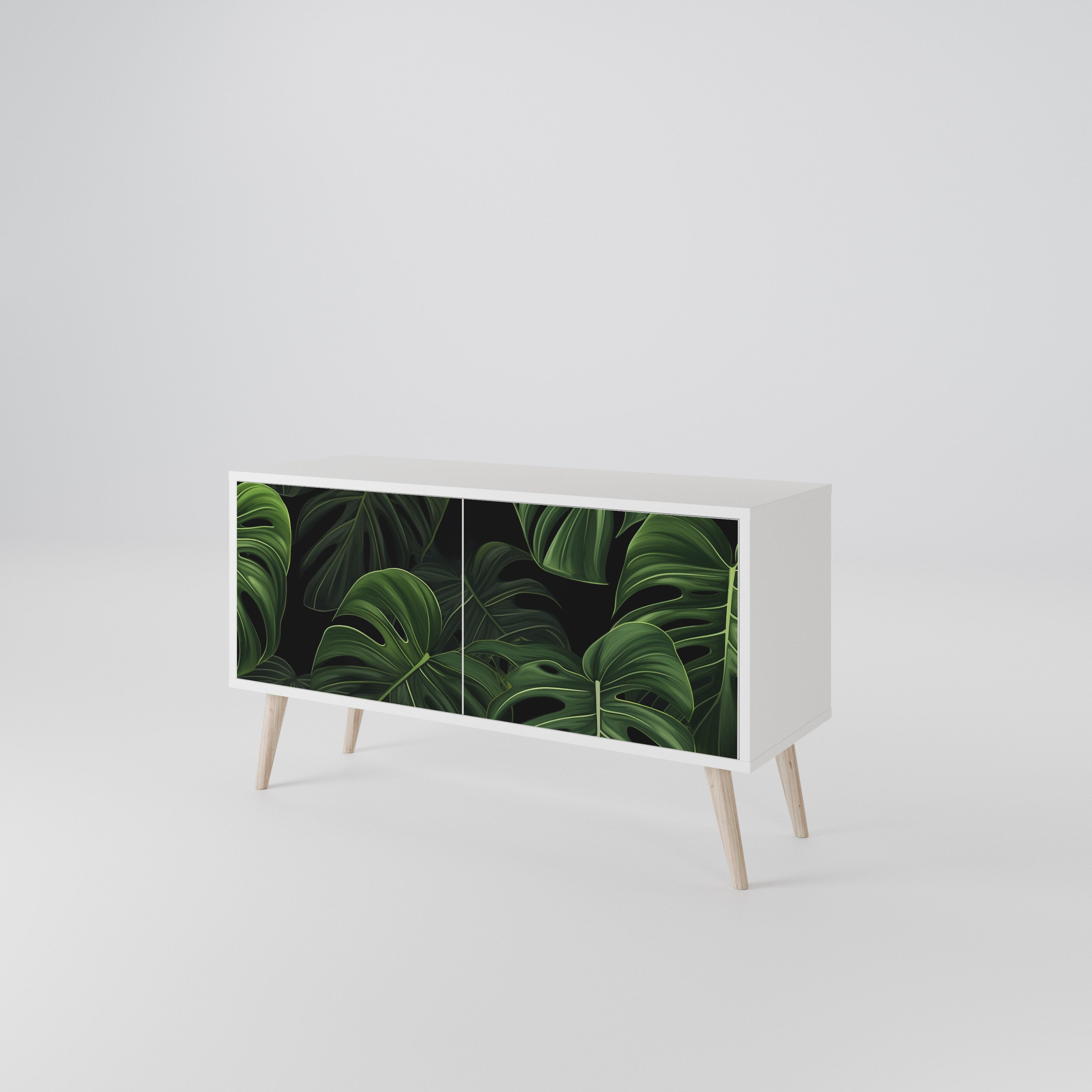 INFINITE MONSTERA Kompaktes 2-türiges TV-Lowboard
