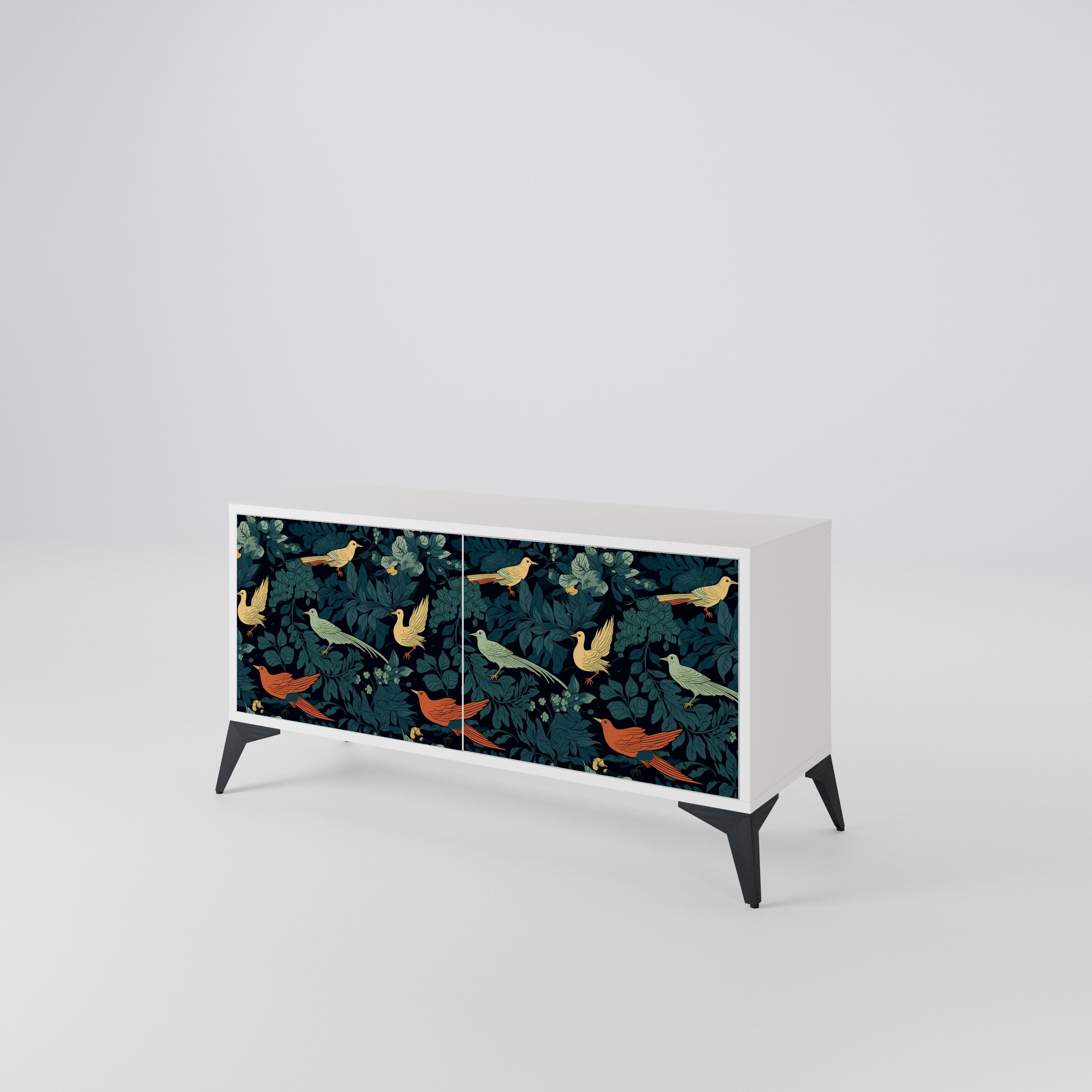 FOWL ORNAMENT Kompaktes 2-türiges TV-Lowboard