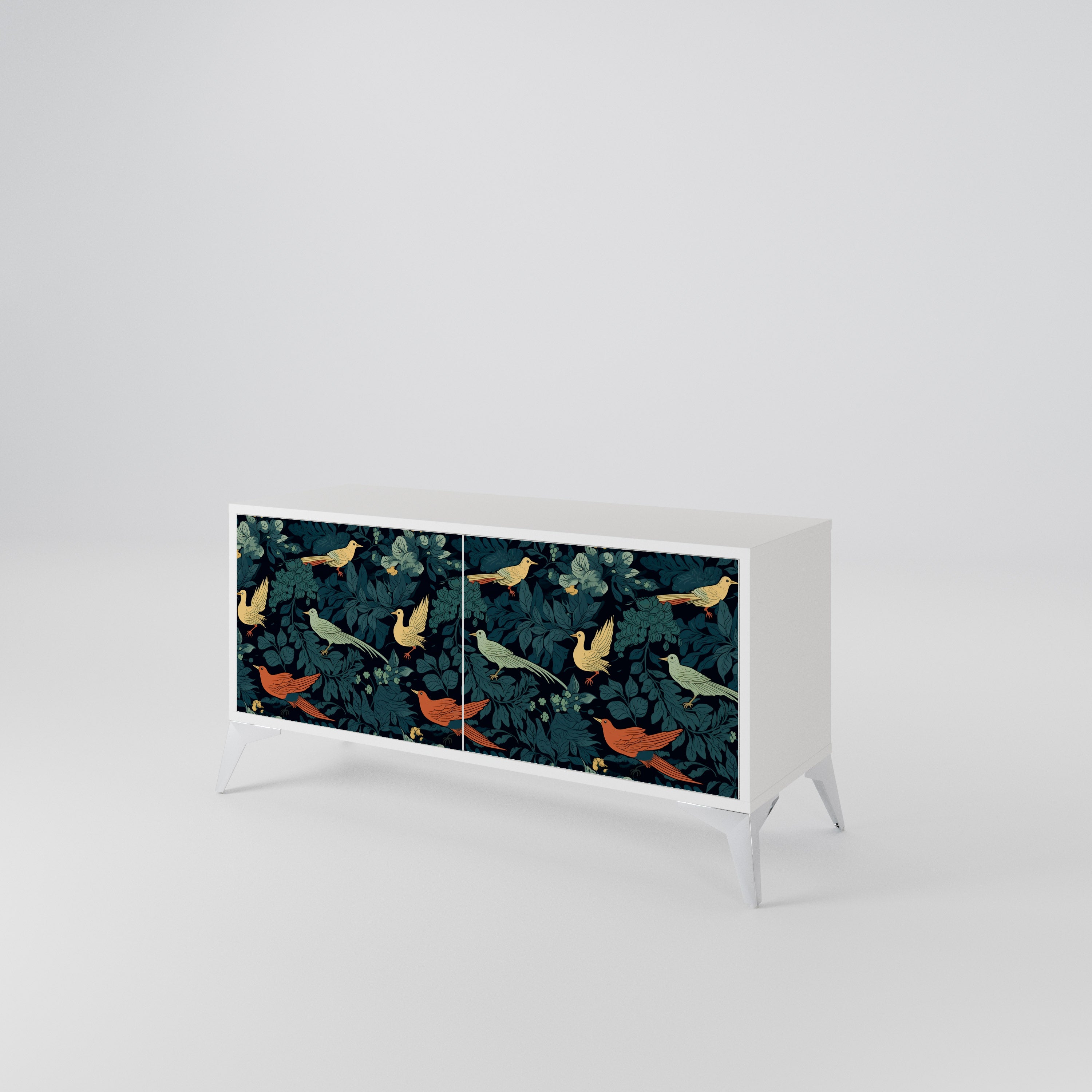 FOWL ORNAMENT Kompaktes 2-türiges TV-Lowboard