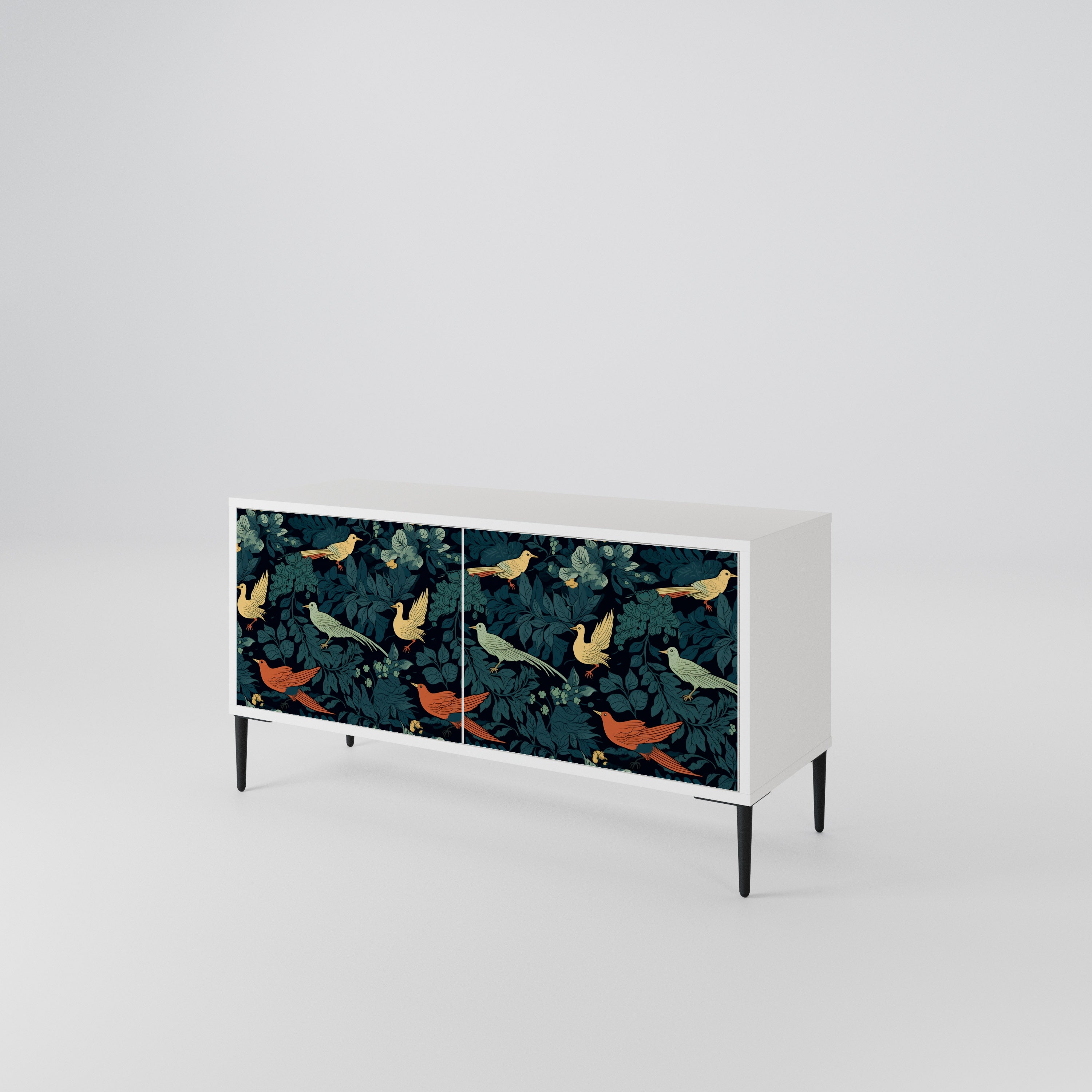 FOWL ORNAMENT Kompaktes 2-türiges TV-Lowboard