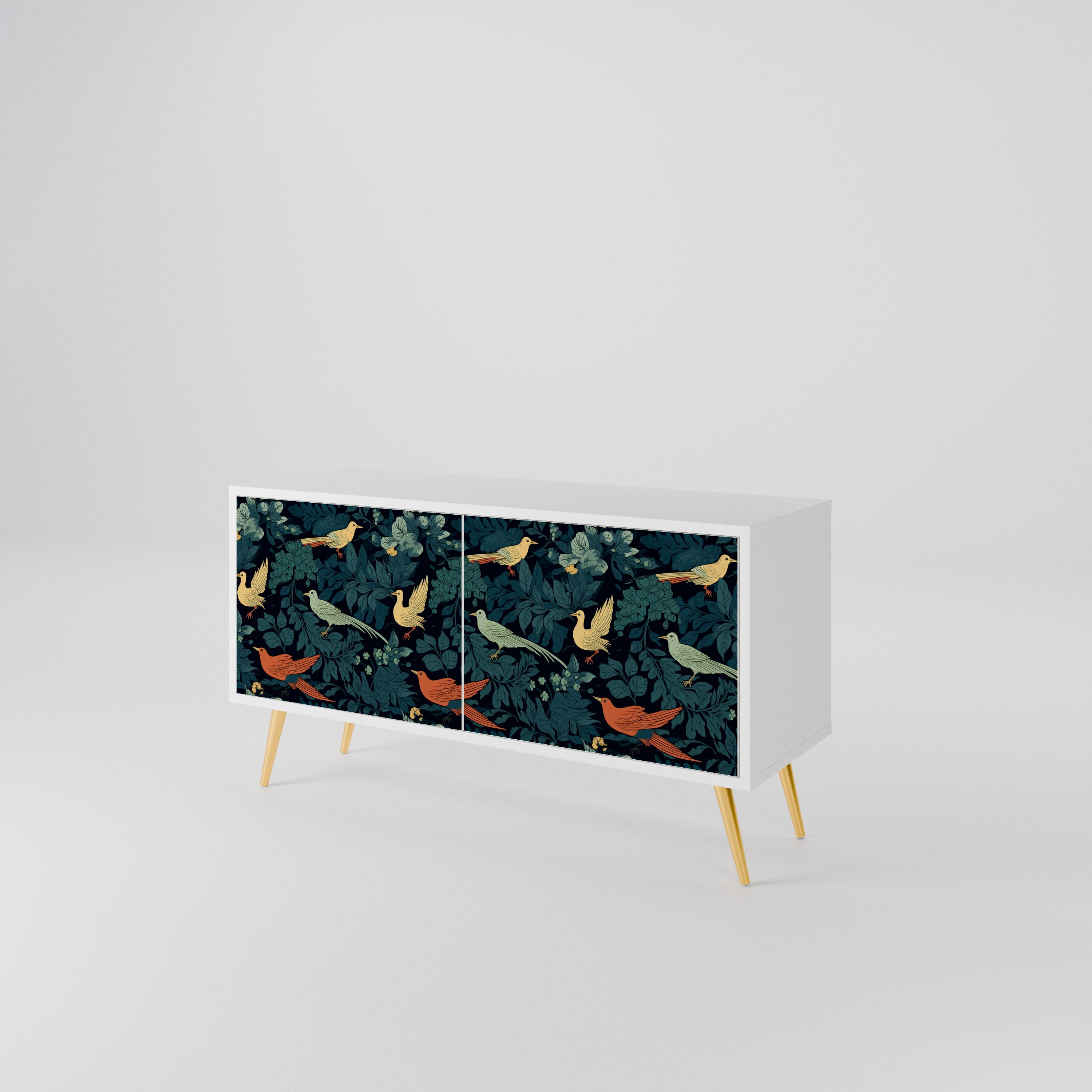 FOWL ORNAMENT Kompaktes 2-türiges TV-Lowboard