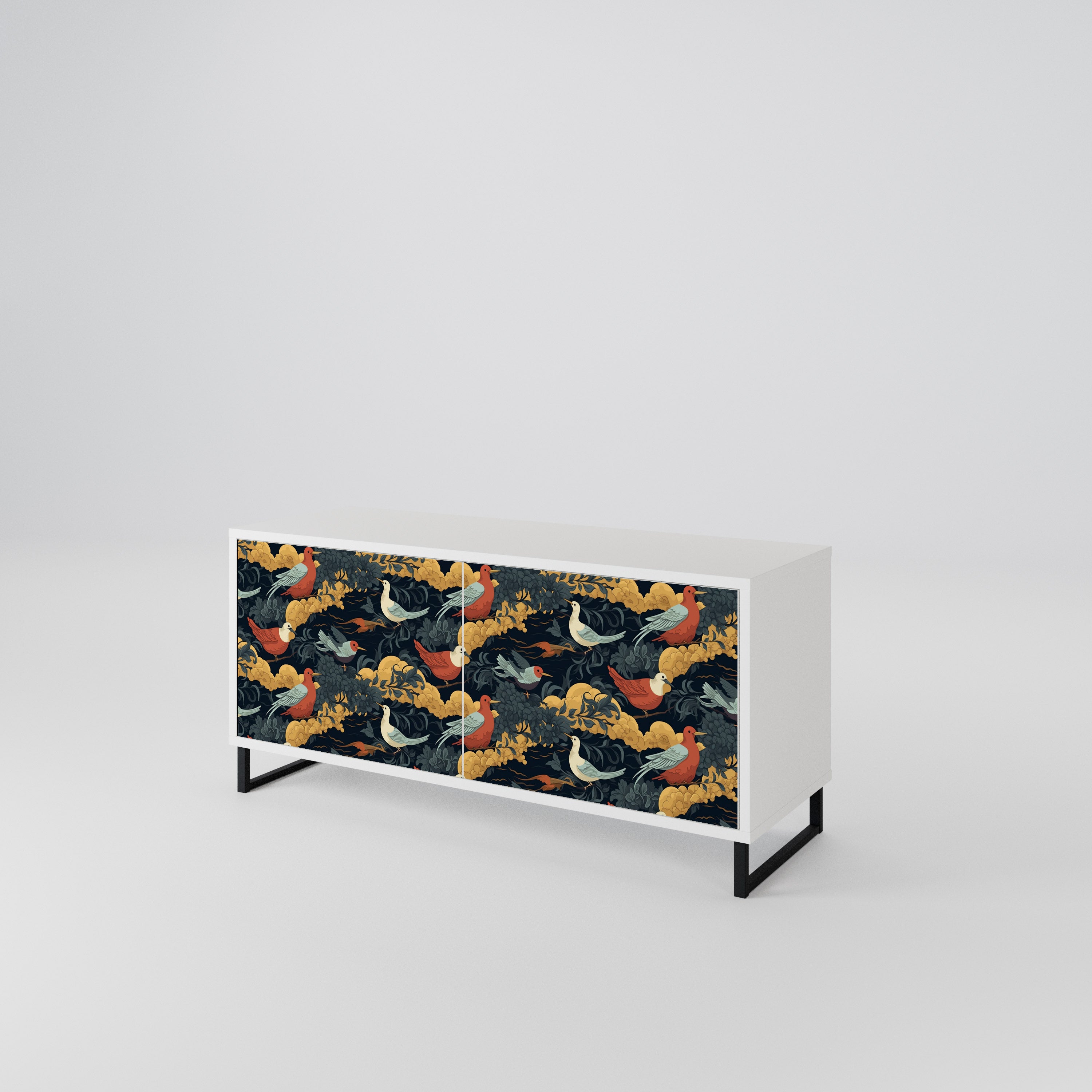 FOWLY DAZE Kompaktes 2-türiges TV-Lowboard