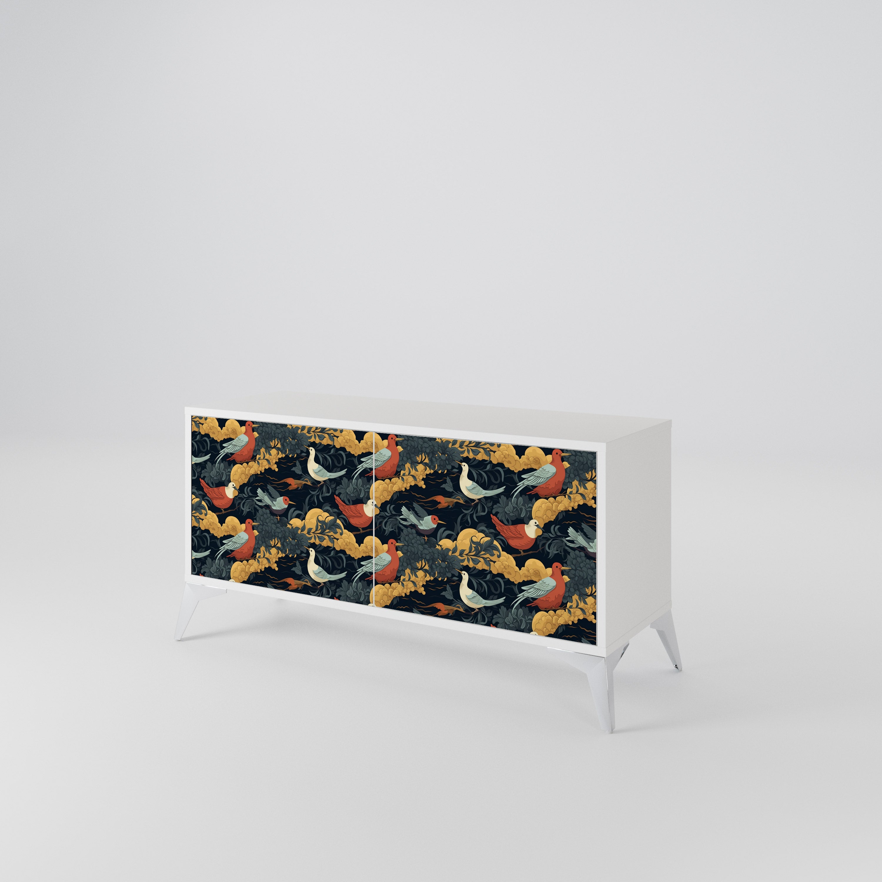 FOWLY DAZE Kompaktes 2-türiges TV-Lowboard