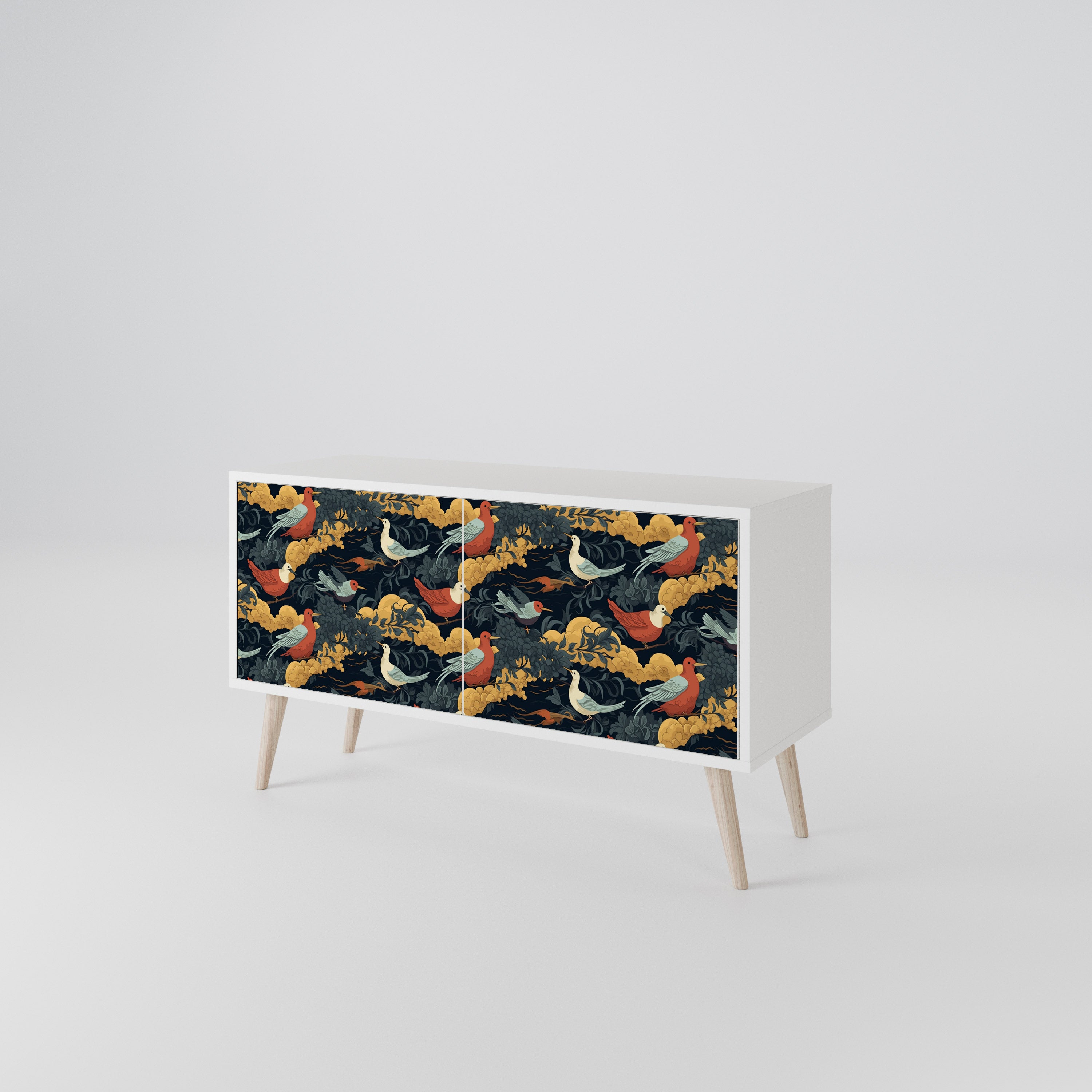 FOWLY DAZE Kompaktes 2-türiges TV-Lowboard