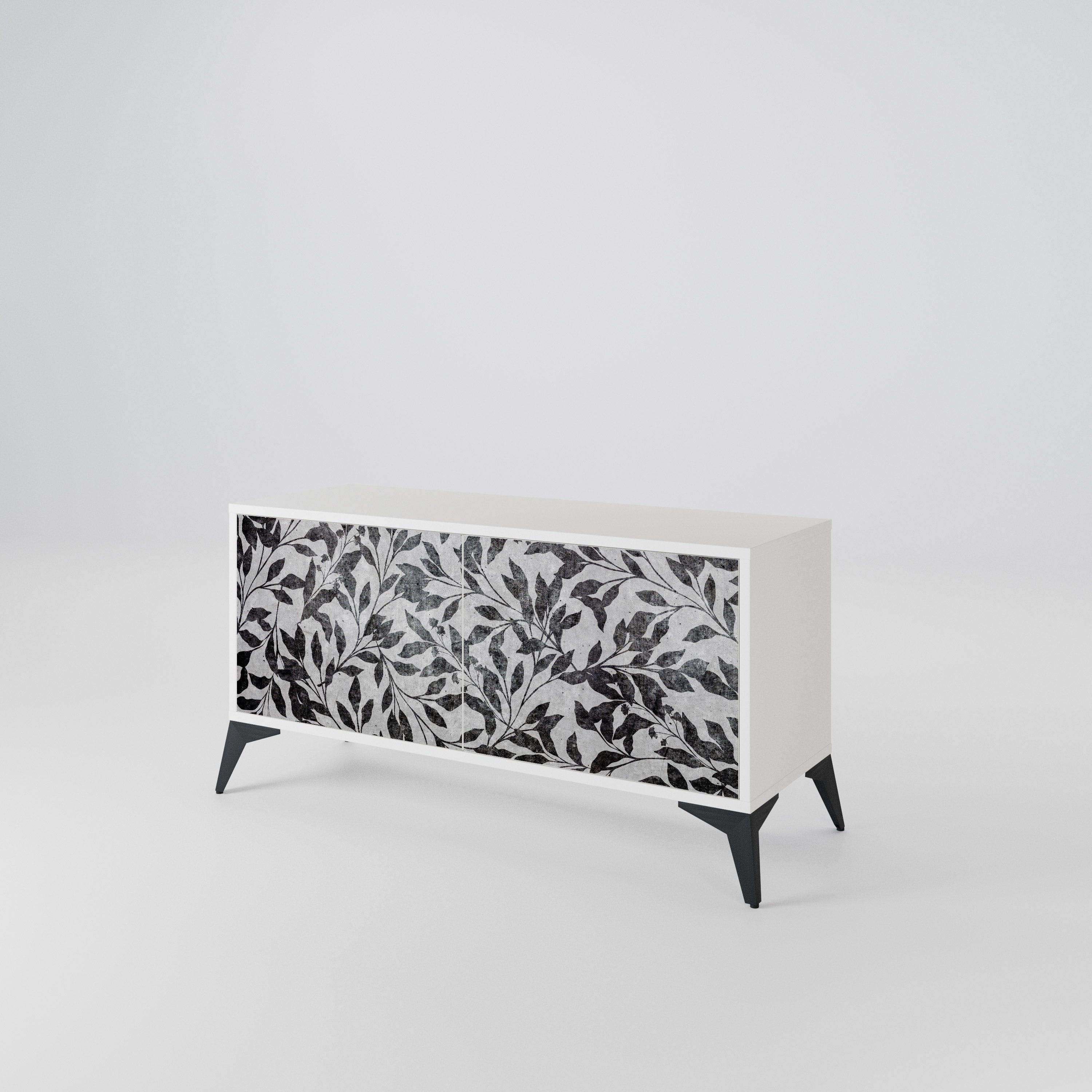CHARCOAL SPROUT Kompaktes 2-türiges TV-Lowboard