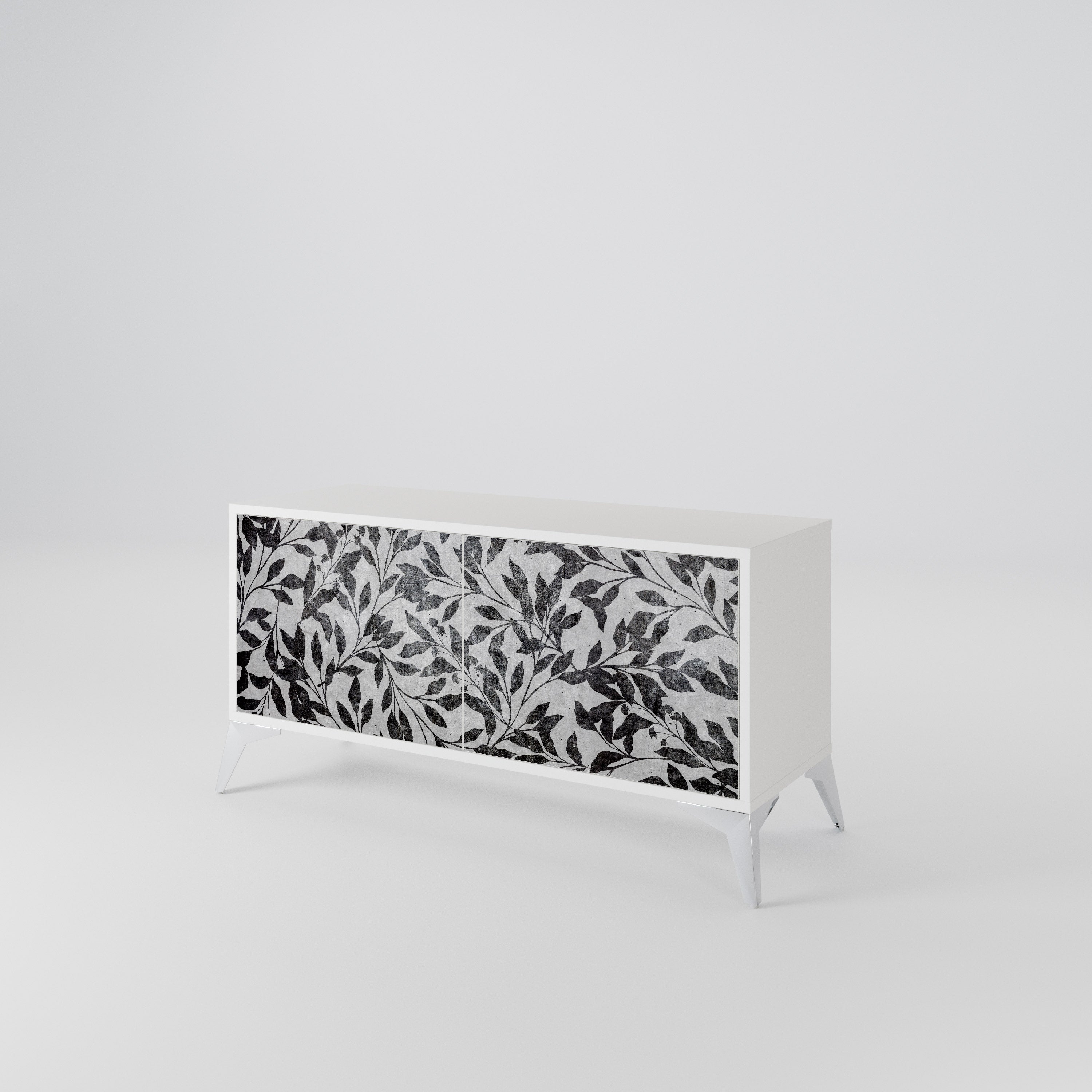 CHARCOAL SPROUT Kompaktes 2-türiges TV-Lowboard