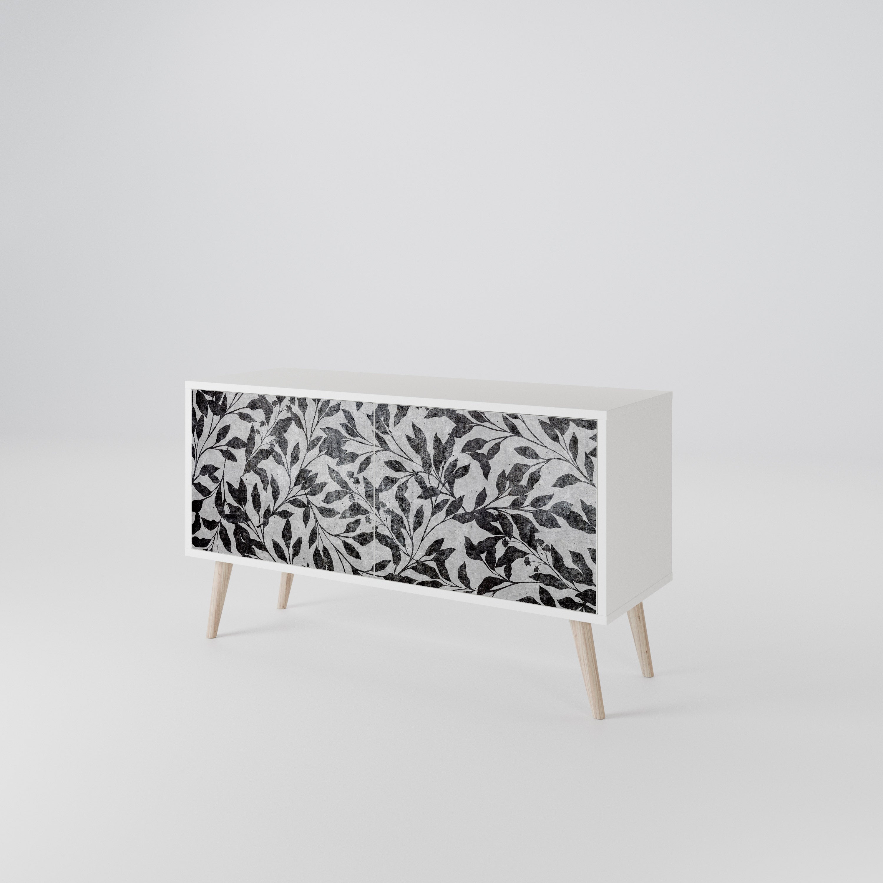 CHARCOAL SPROUT Kompaktes 2-türiges TV-Lowboard
