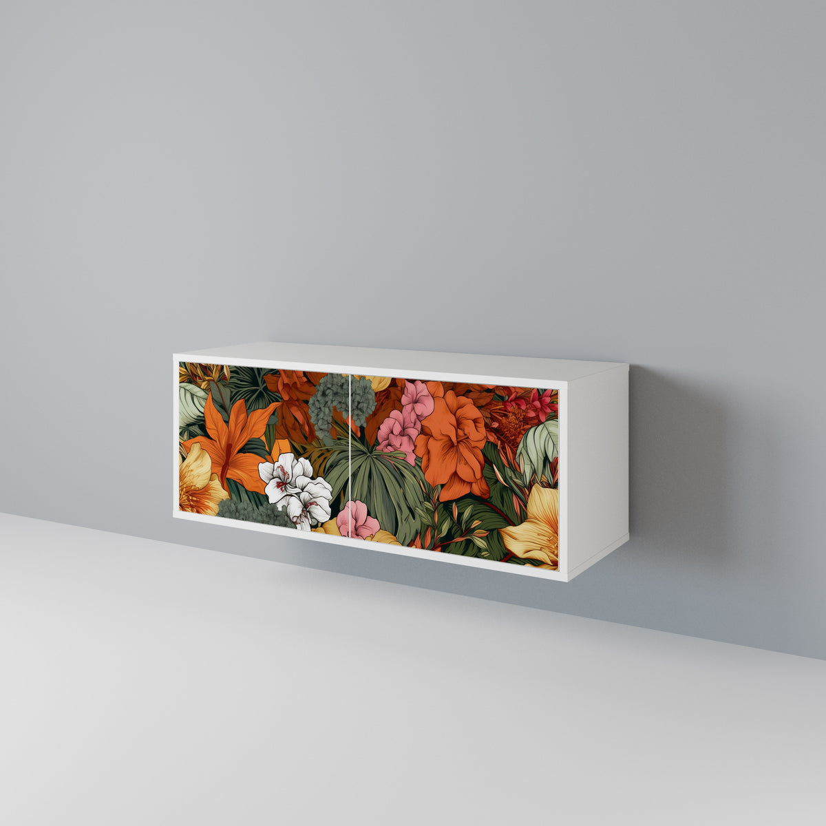 RADIANT FLORA Compact 2-Door TV Cabinet