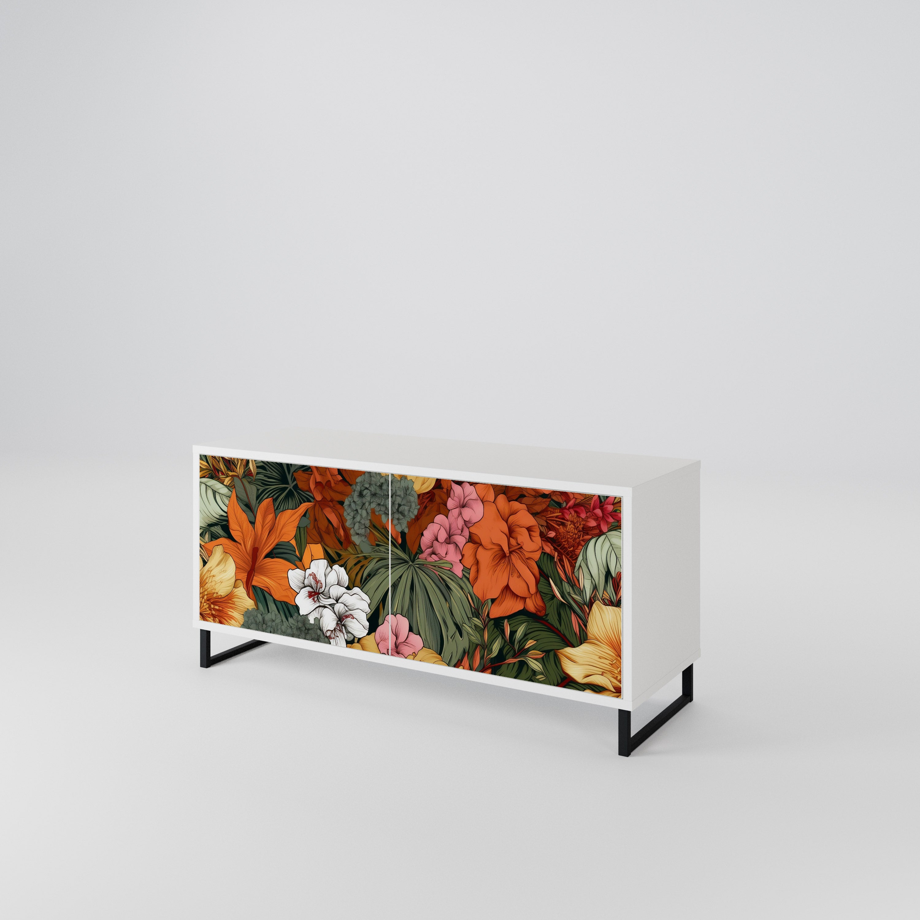 RADIANT FLORA Kompaktes 2-türiges TV-Lowboard