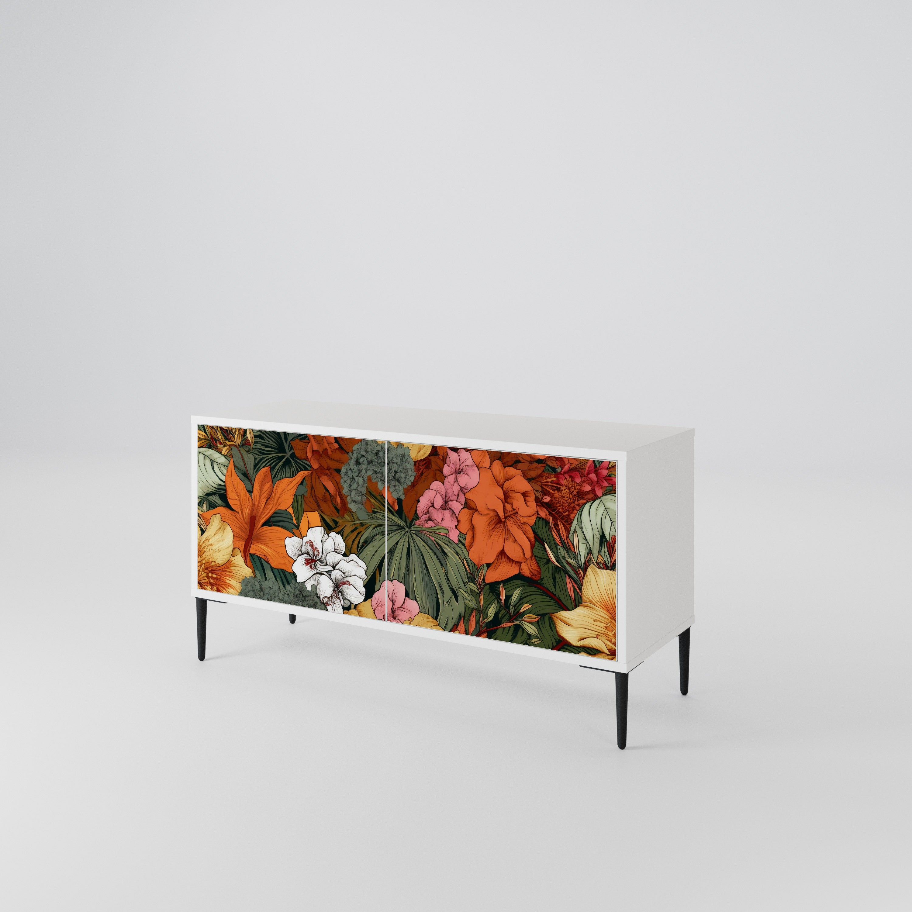 RADIANT FLORA Kompaktes 2-türiges TV-Lowboard