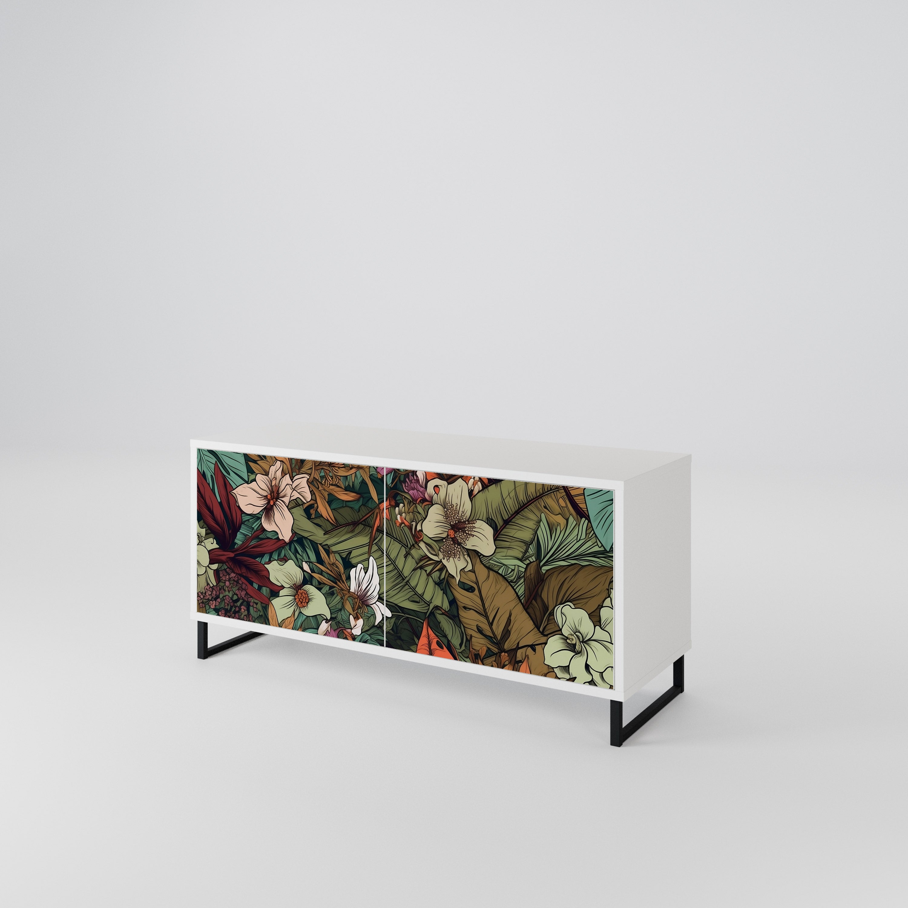 BOTANICAL EMERGENCE Kompaktes 2-türiges TV-Lowboard