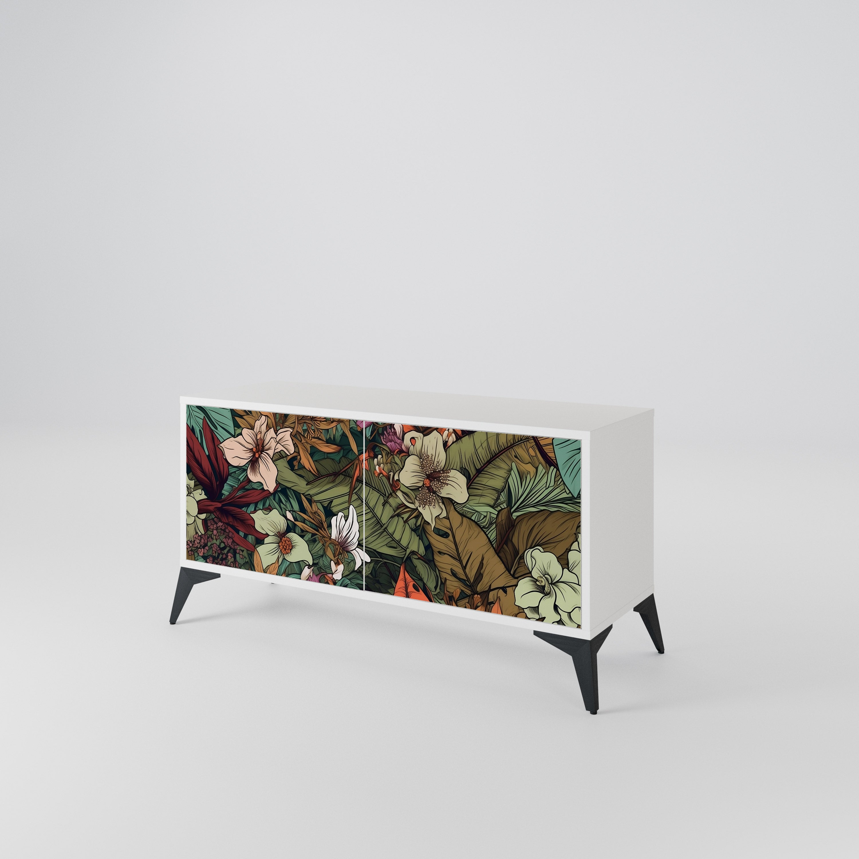 BOTANICAL EMERGENCE Kompaktes 2-türiges TV-Lowboard