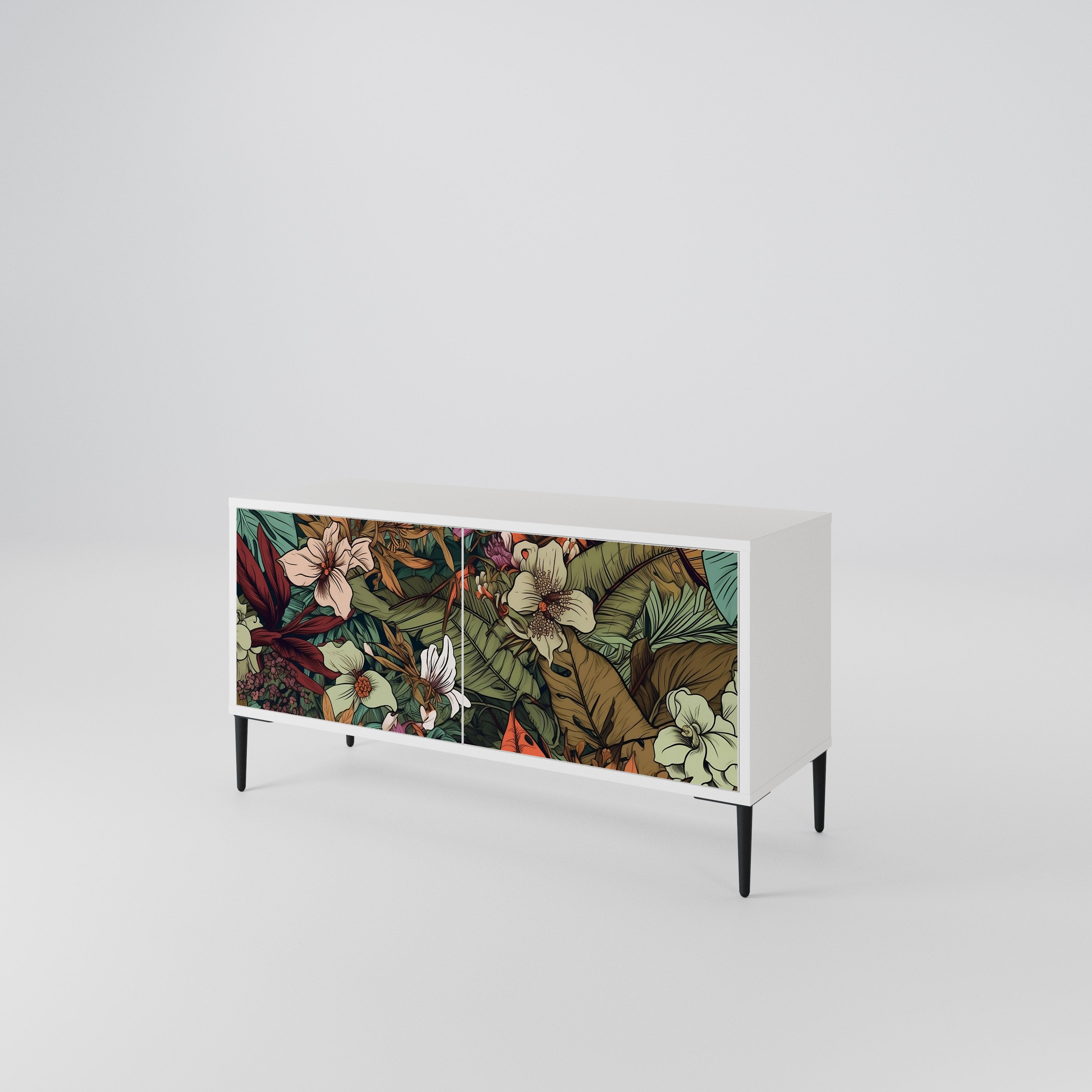 BOTANICAL EMERGENCE Kompaktes 2-türiges TV-Lowboard