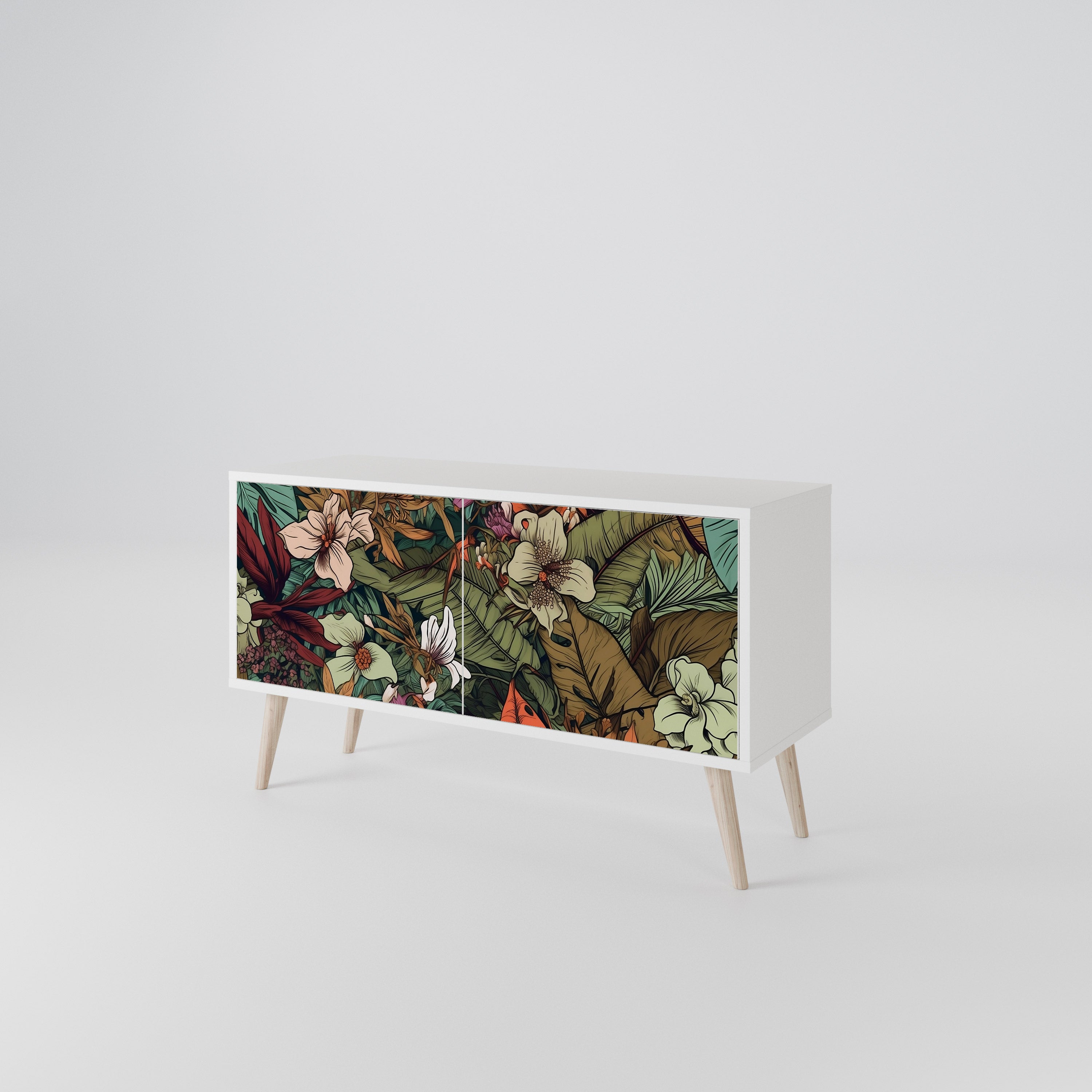 BOTANICAL EMERGENCE Kompaktes 2-türiges TV-Lowboard