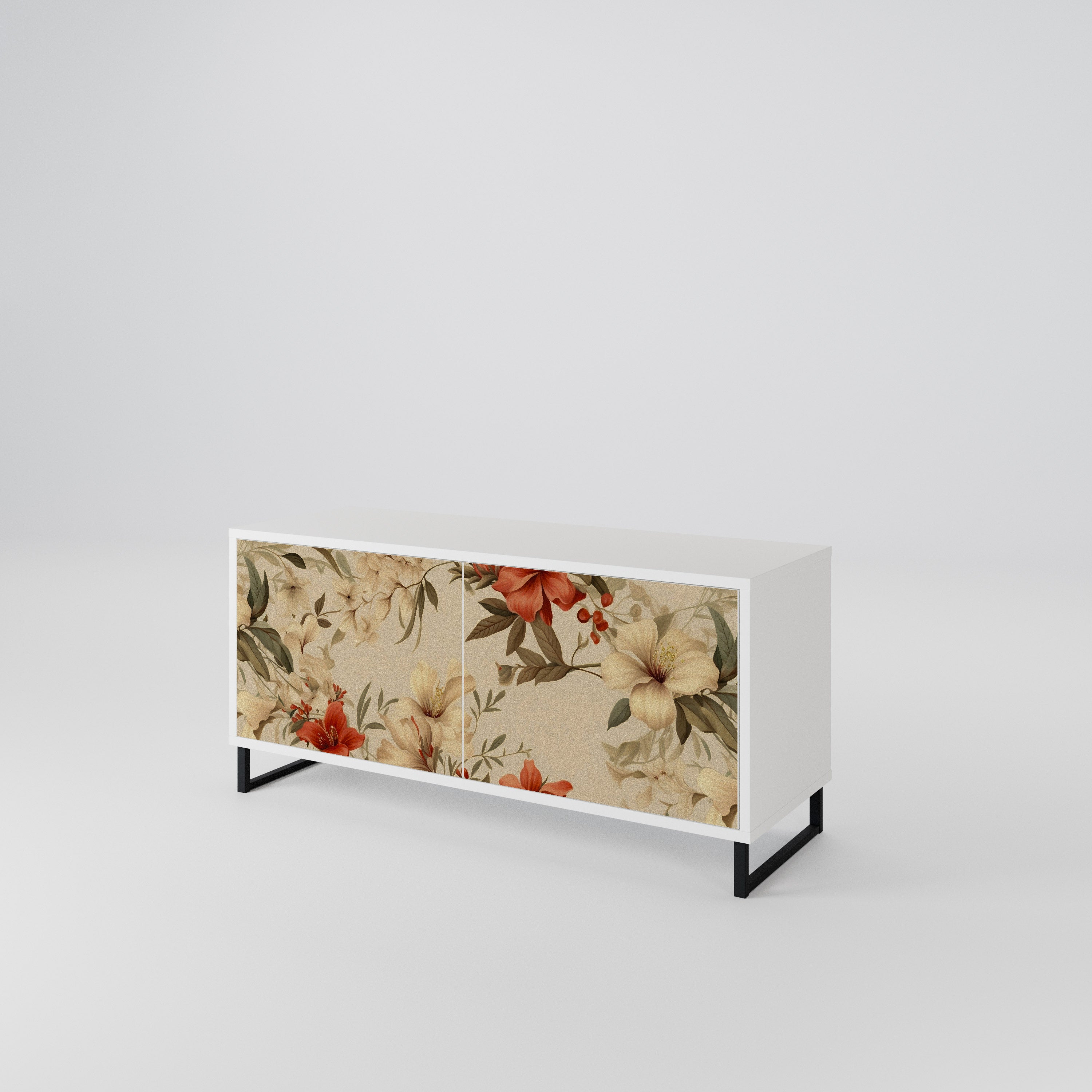 BLOOMING HARMONY Kompaktes 2-türiges TV-Lowboard