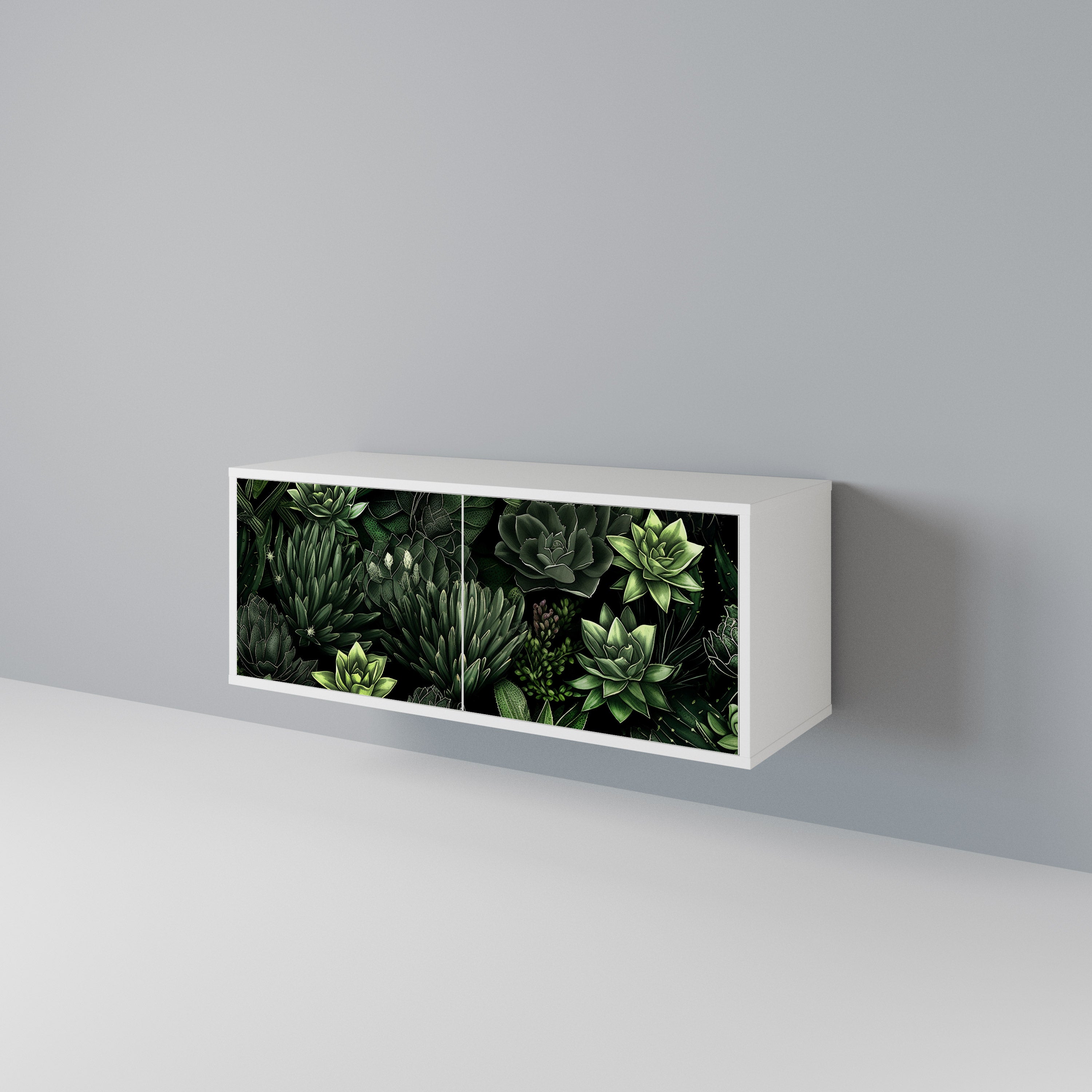 SUCCULENT JUNGLE Kompaktes 2-türiges TV-Lowboard