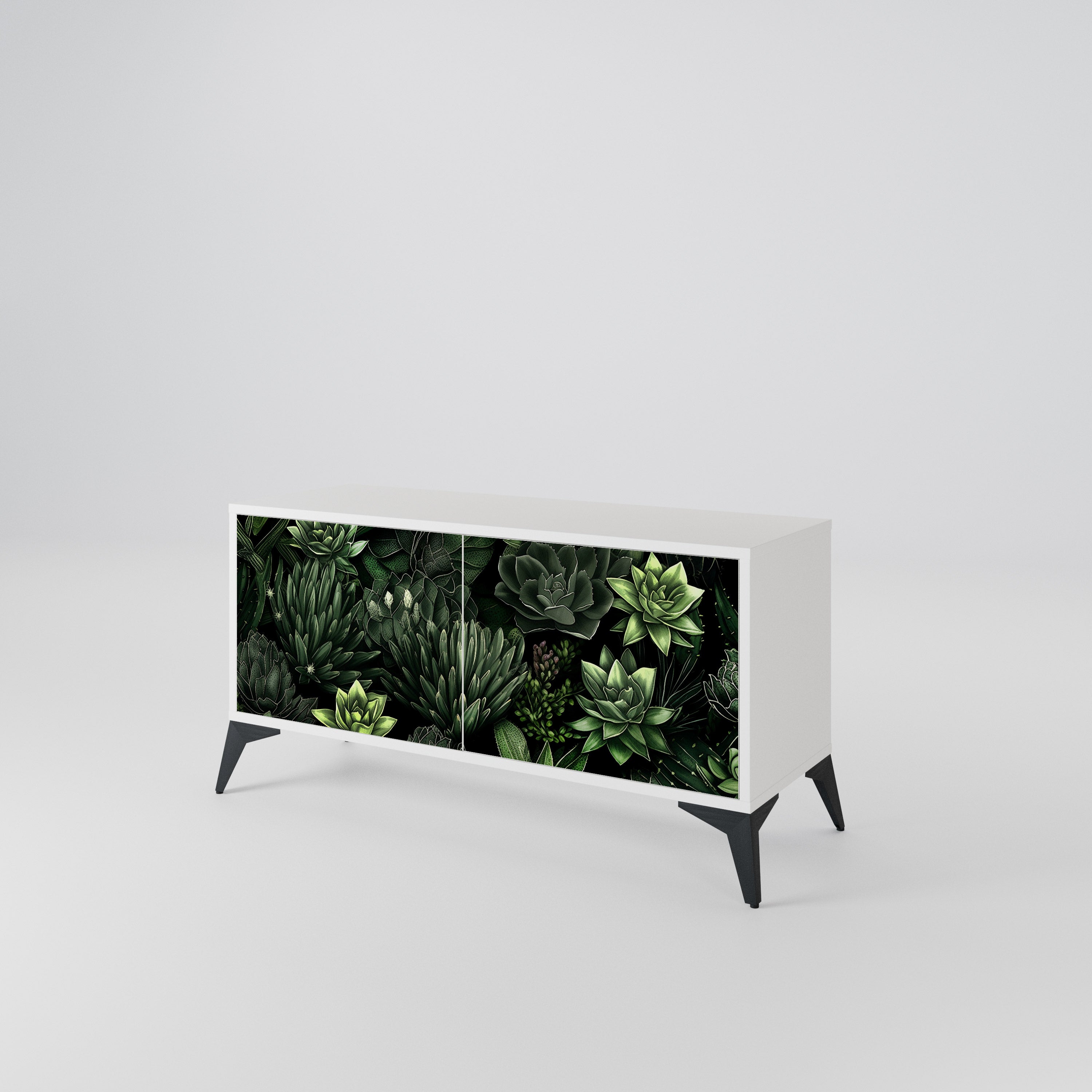SUCCULENT JUNGLE Kompaktes 2-türiges TV-Lowboard