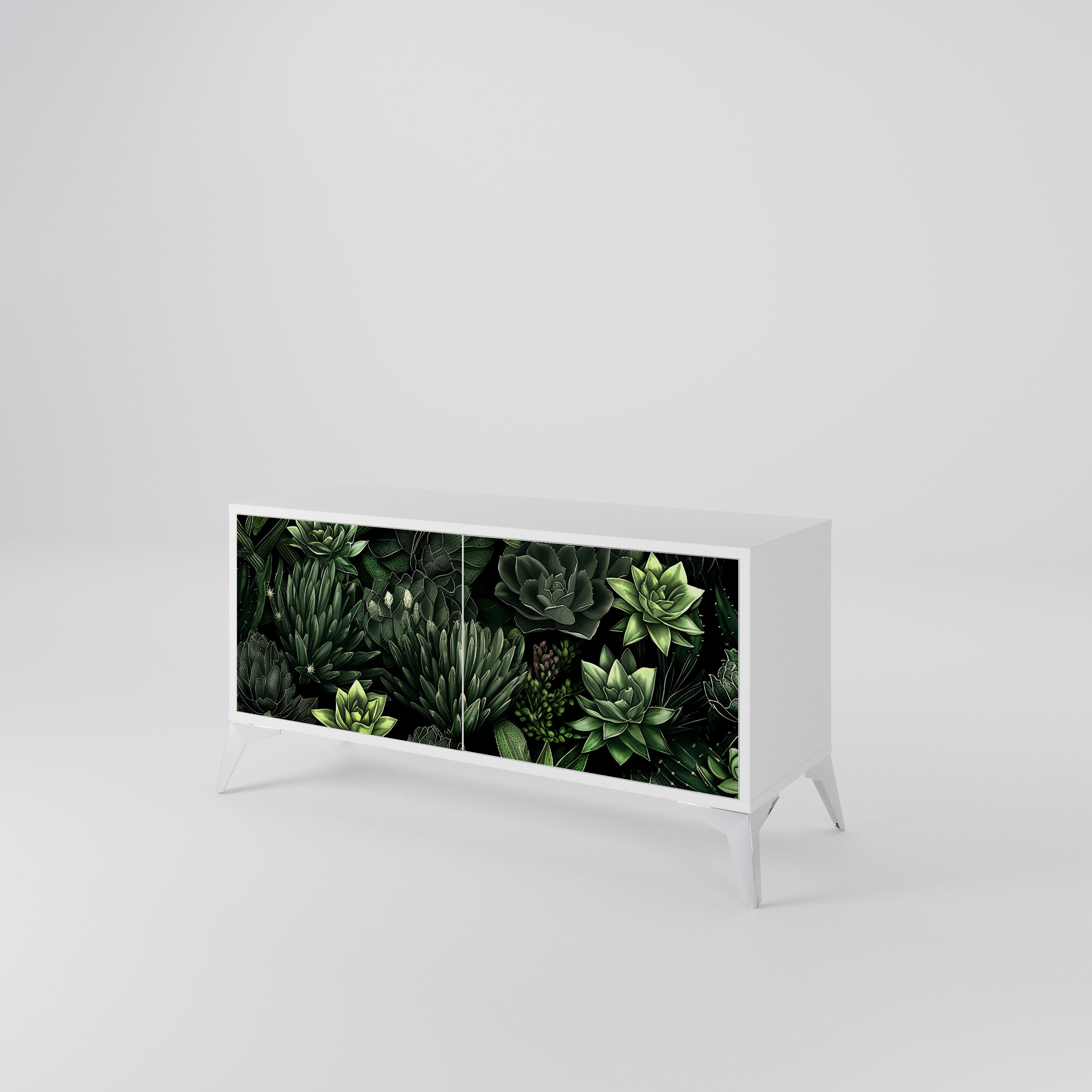 SUCCULENT JUNGLE Kompaktes 2-türiges TV-Lowboard