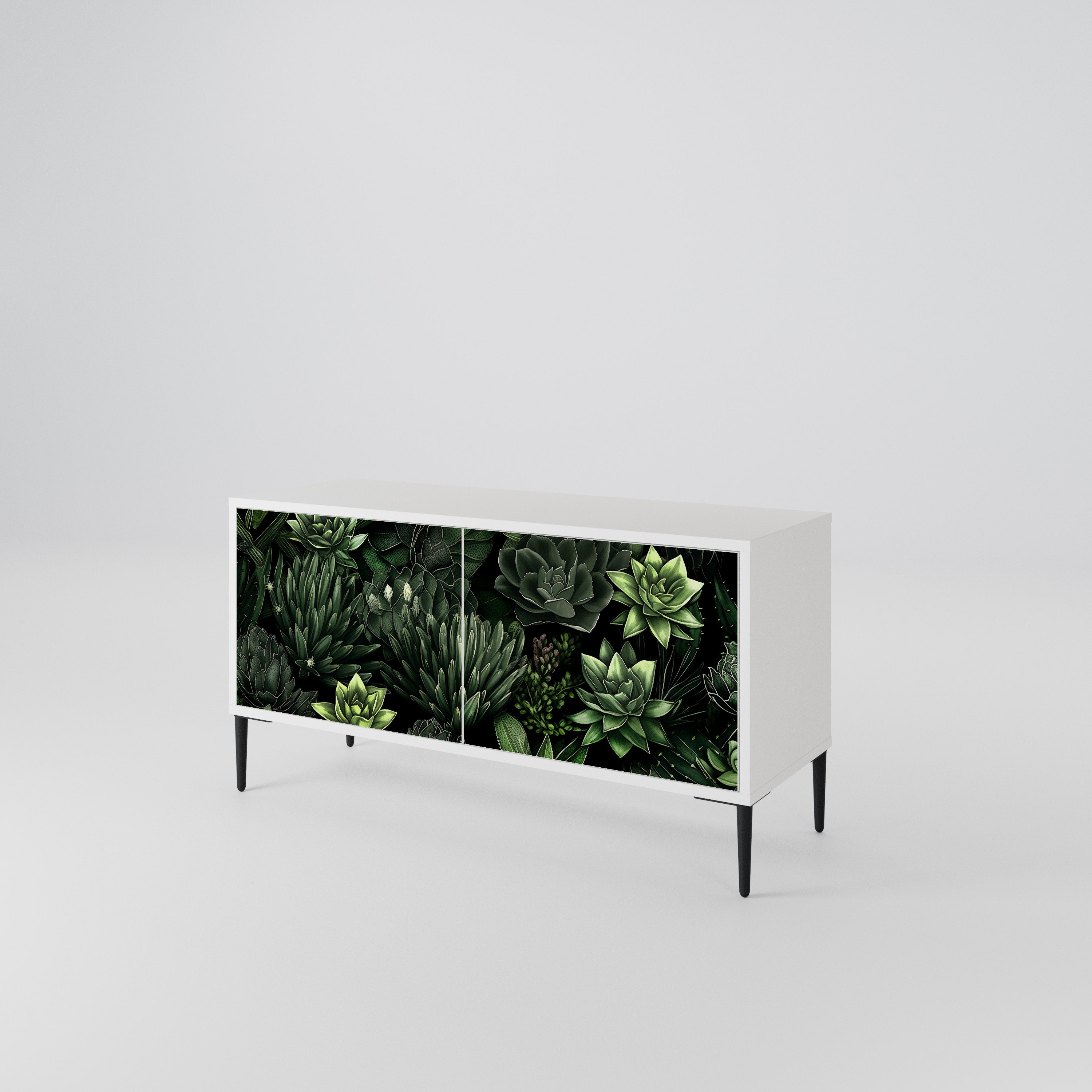 SUCCULENT JUNGLE Kompaktes 2-türiges TV-Lowboard