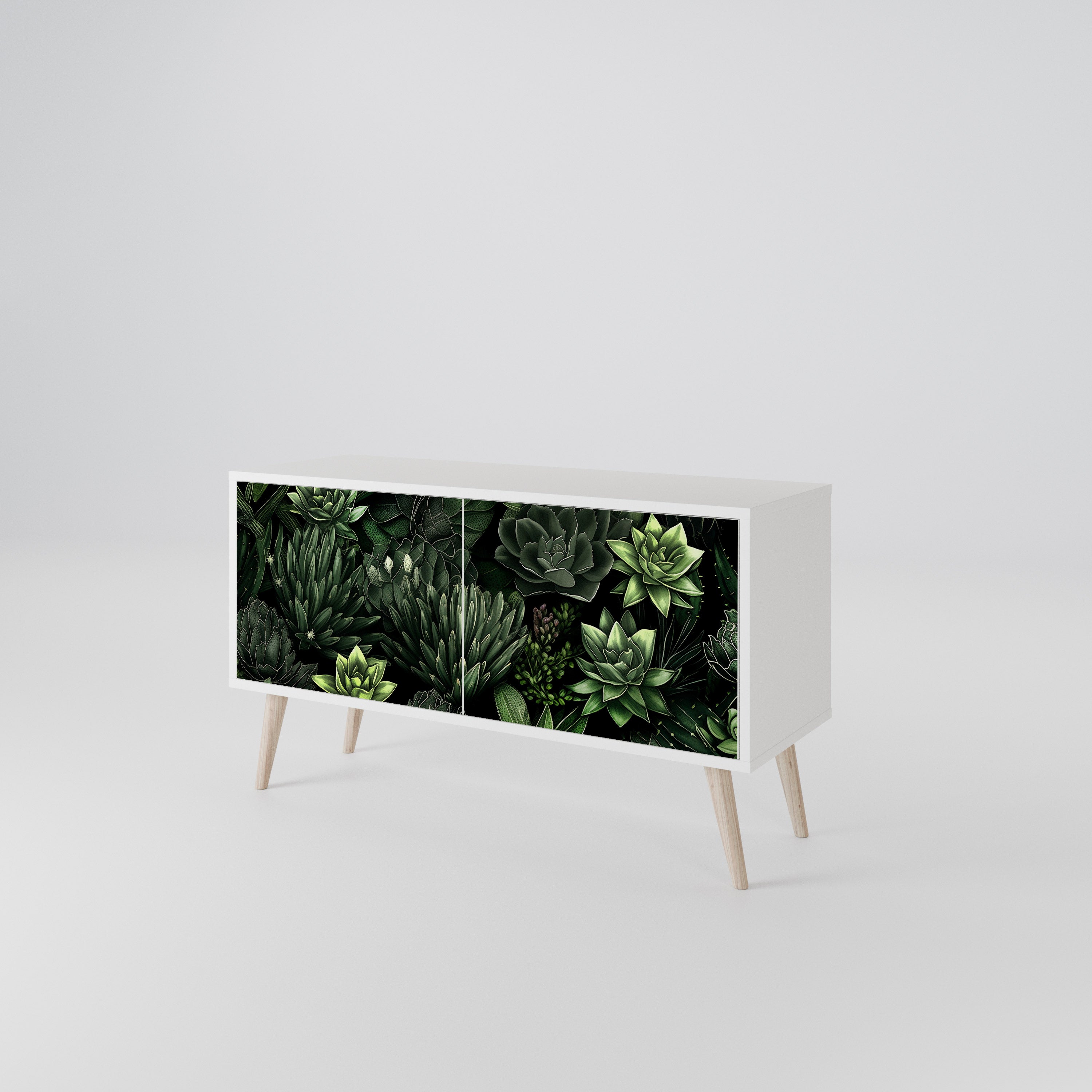 SUCCULENT JUNGLE Kompaktes 2-türiges TV-Lowboard