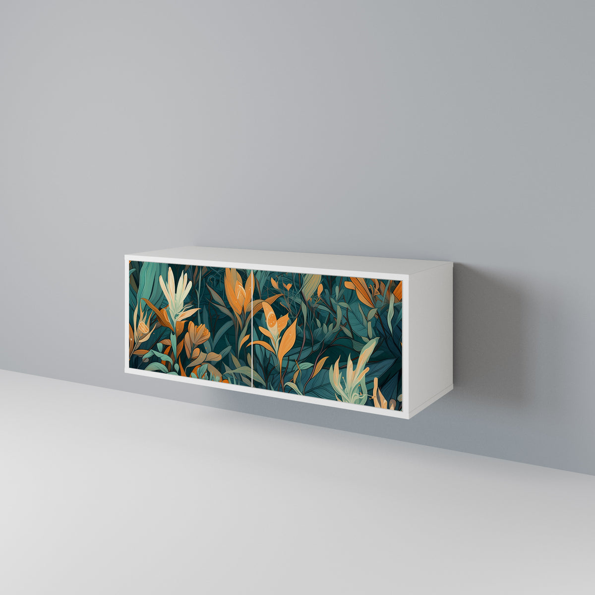 FLORAL SERENITY Kompaktes 2-türiges TV-Lowboard