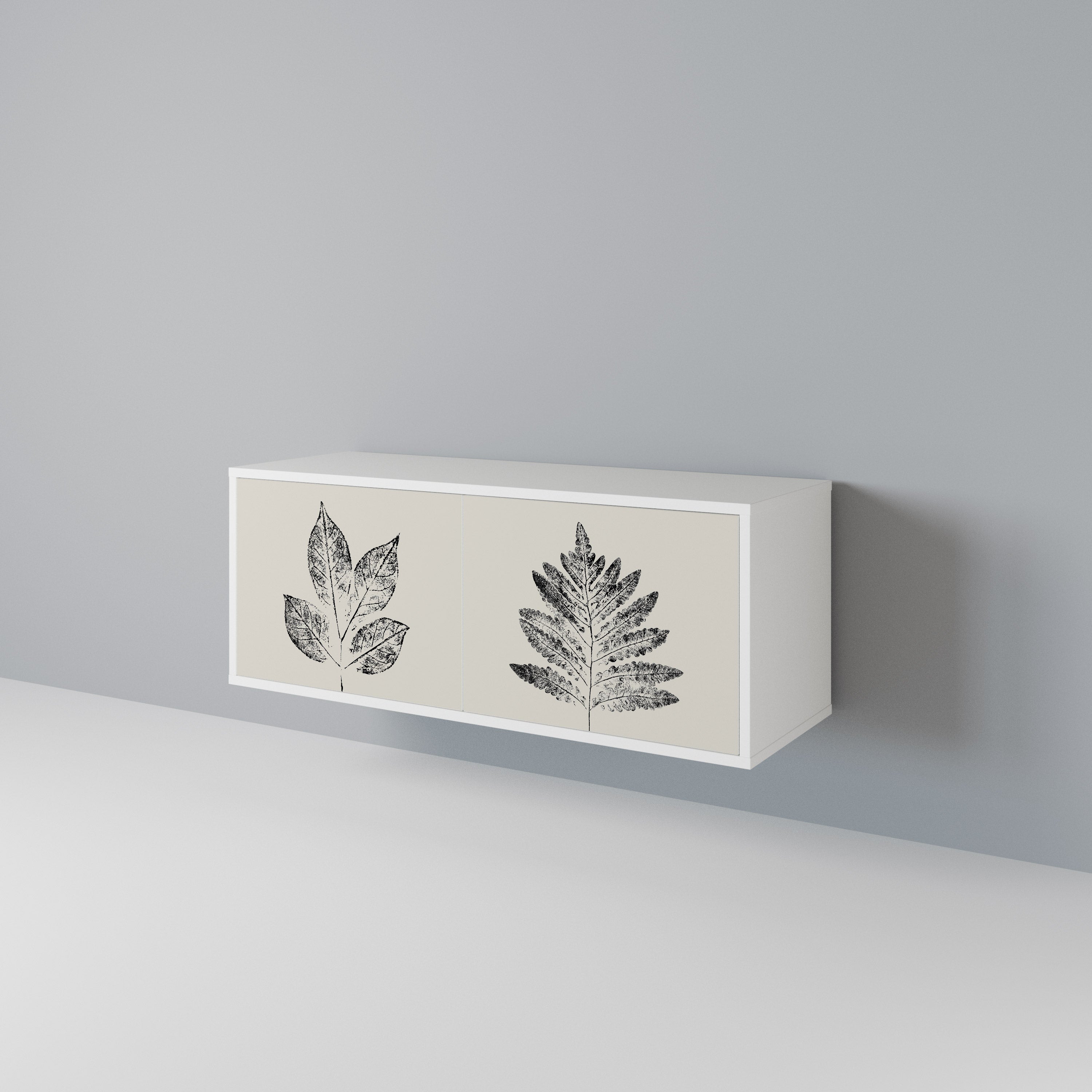 LEAFY STAMPS Kompaktes 2-türiges TV-Lowboard