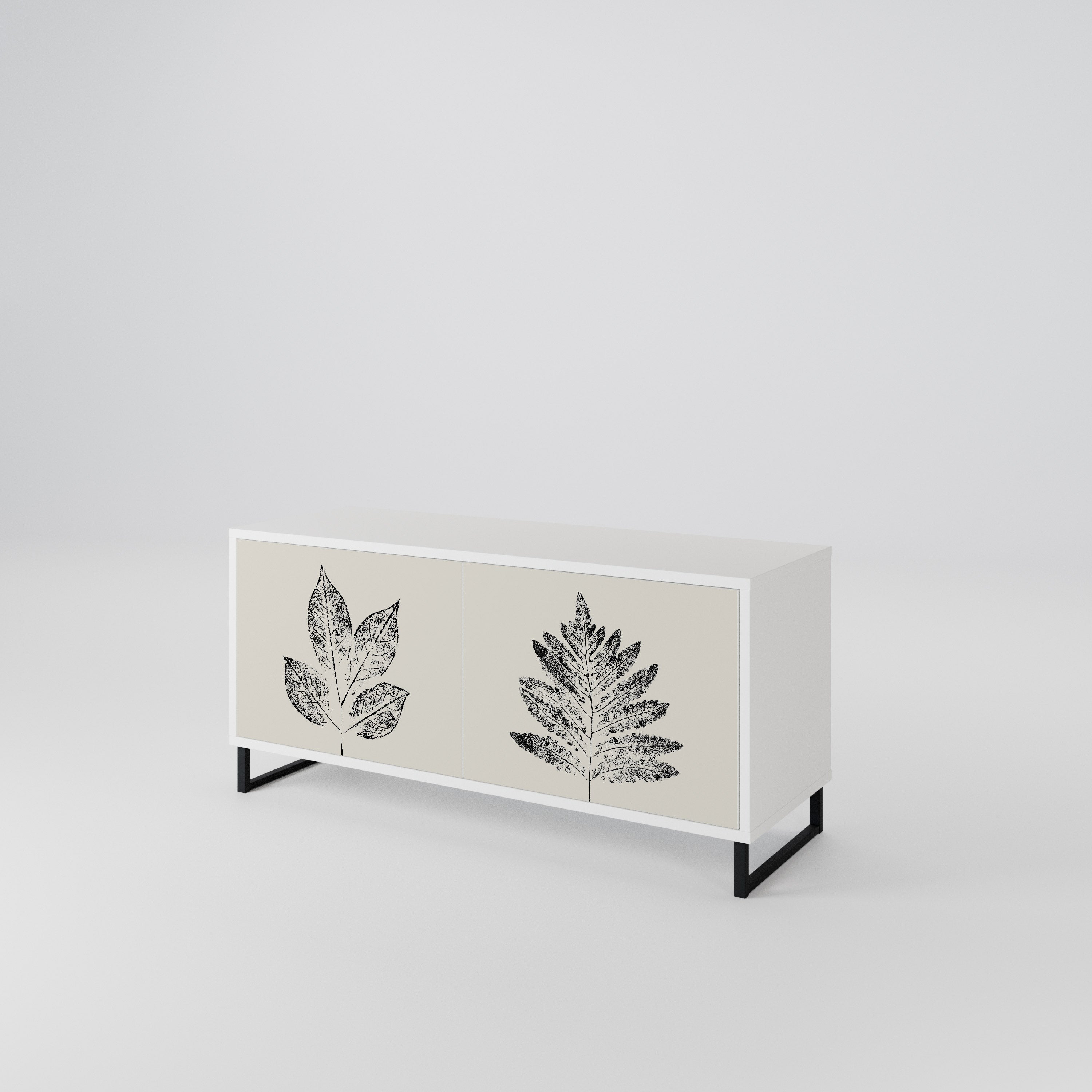 LEAFY STAMPS Kompaktes 2-türiges TV-Lowboard