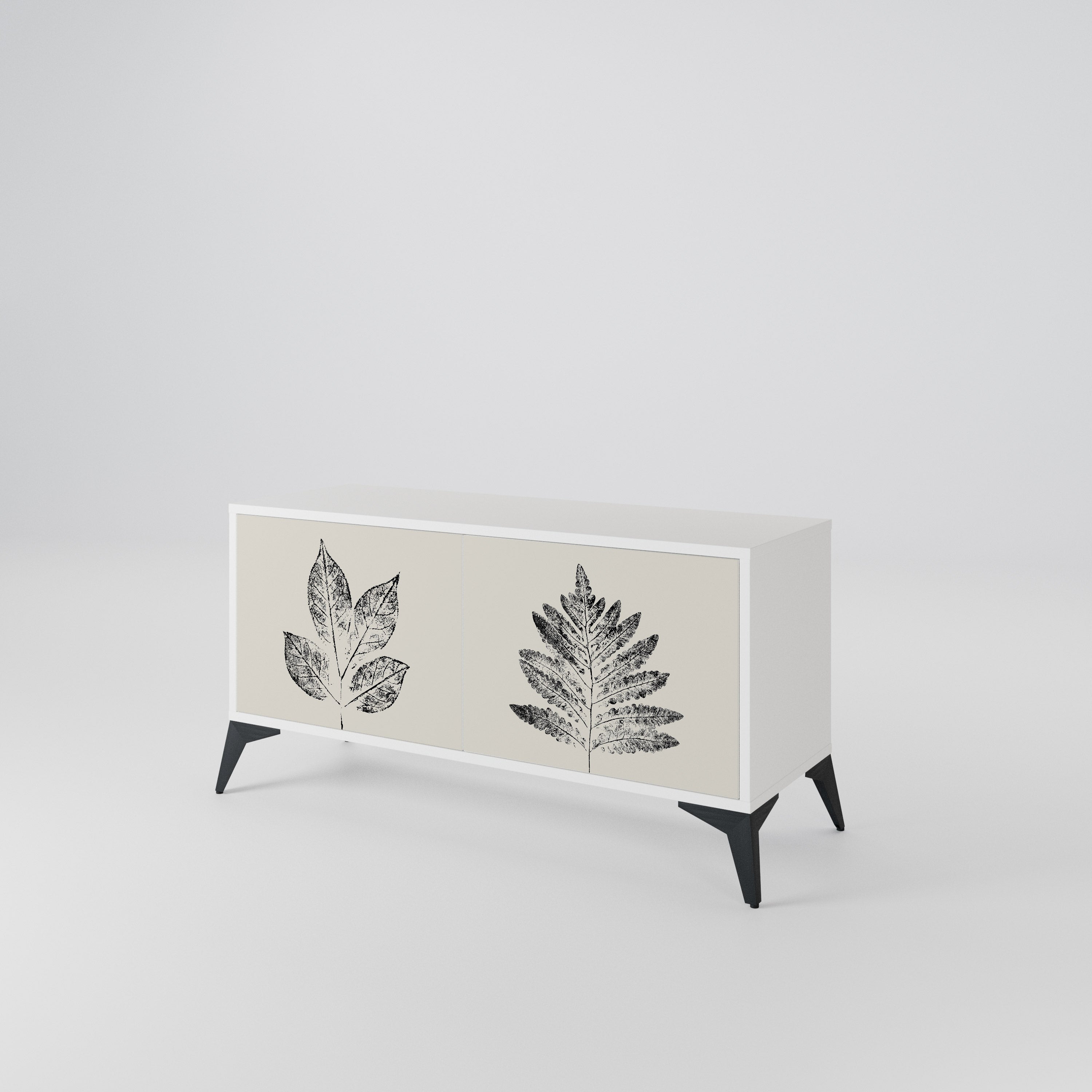 LEAFY STAMPS Kompaktes 2-türiges TV-Lowboard