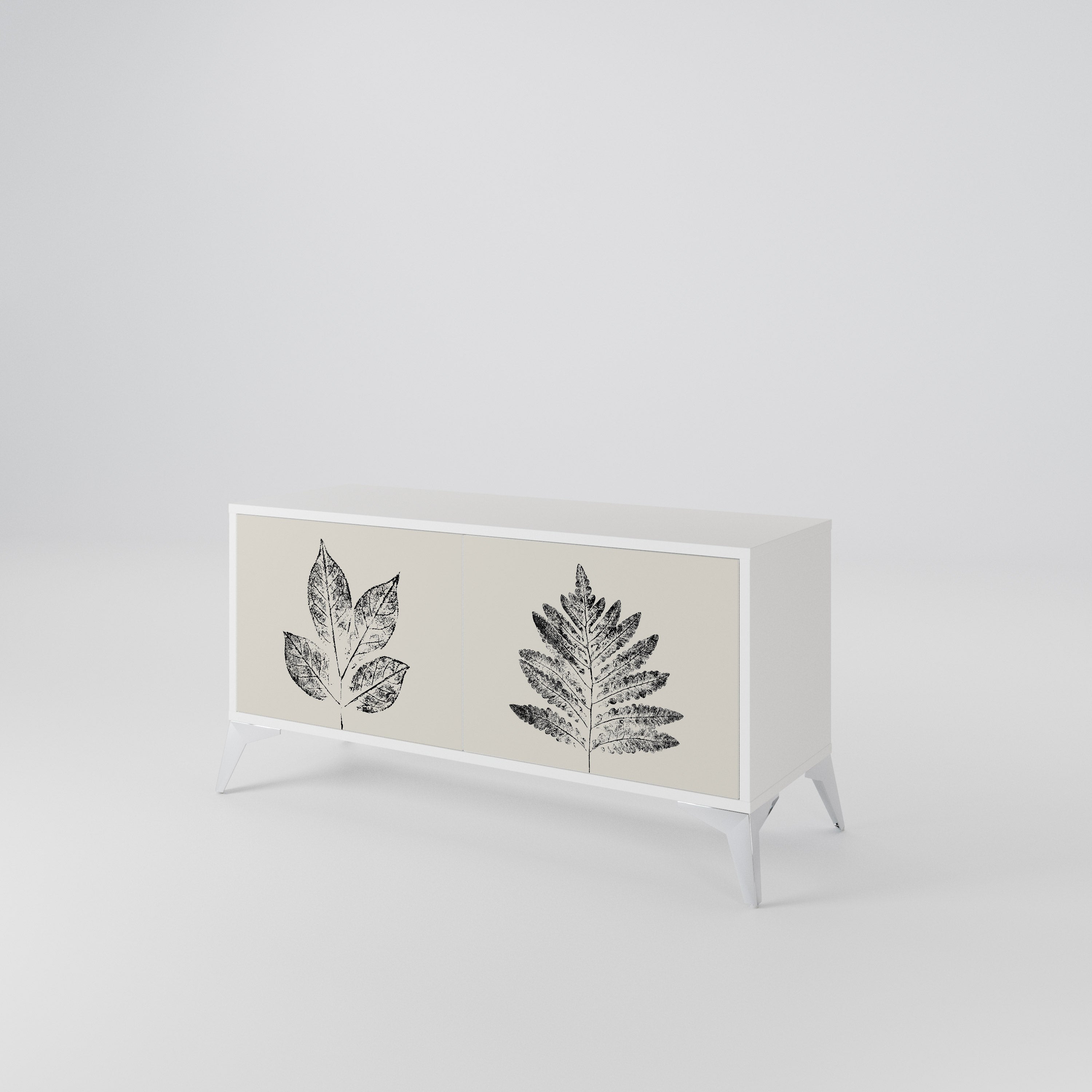 LEAFY STAMPS Kompaktes 2-türiges TV-Lowboard