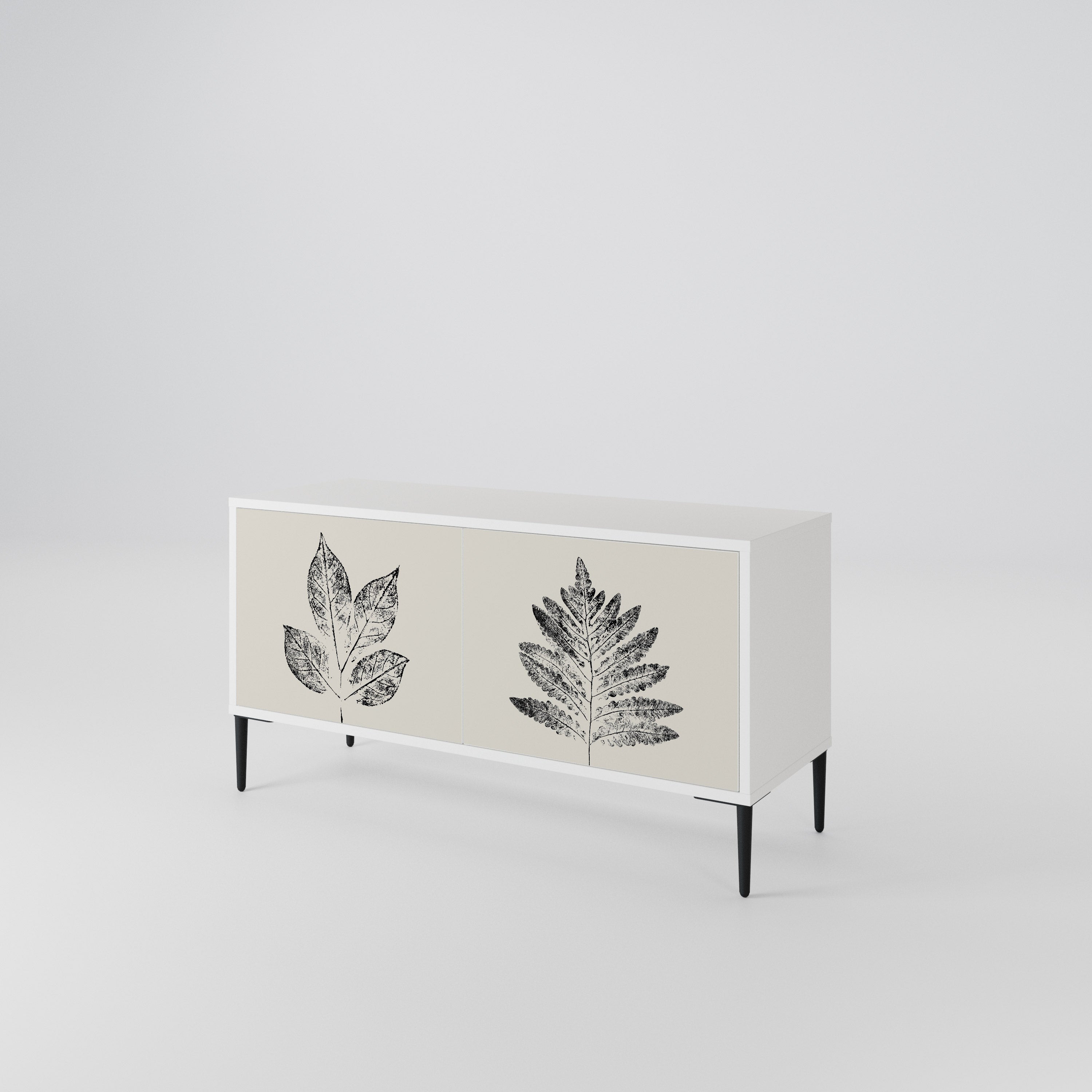 LEAFY STAMPS Kompaktes 2-türiges TV-Lowboard