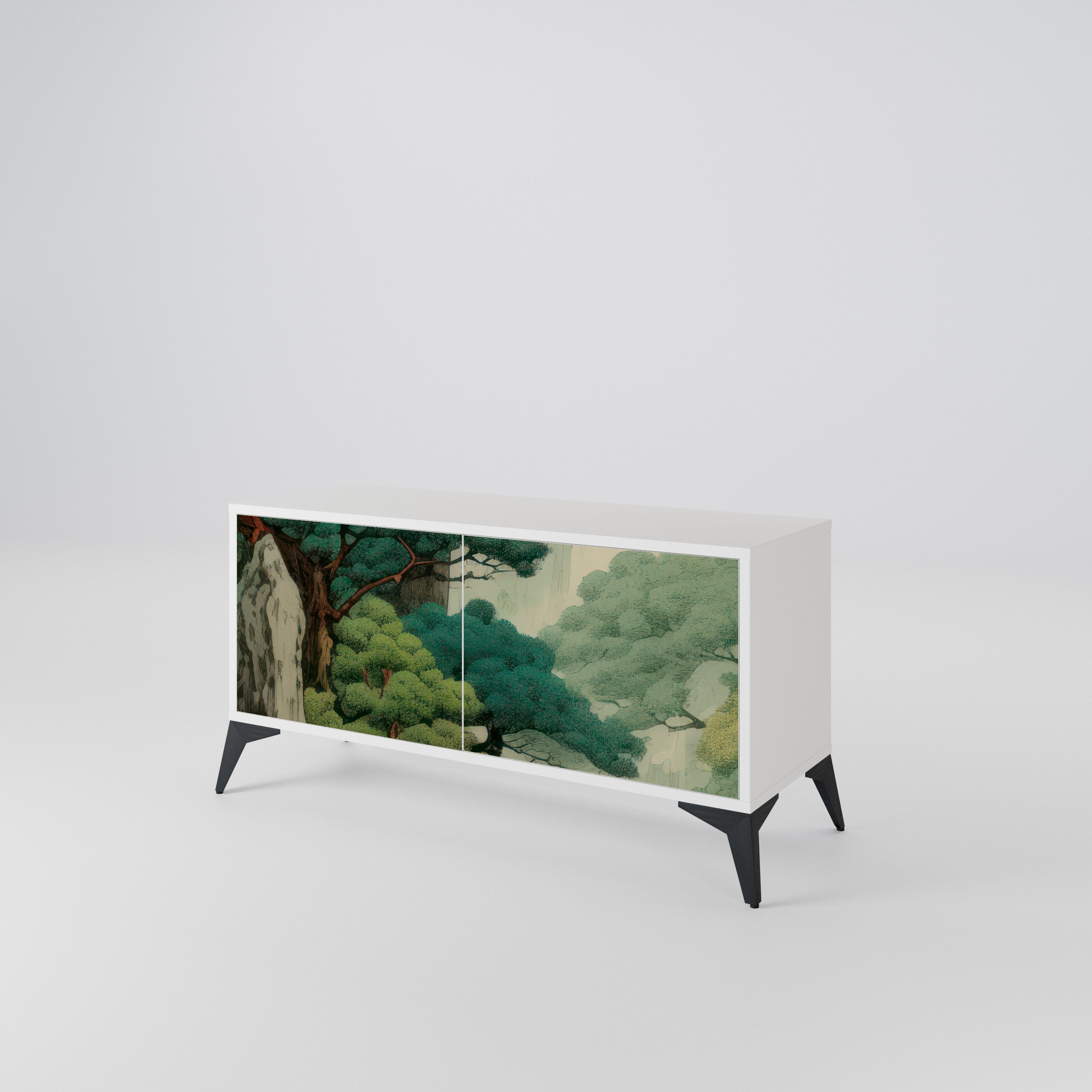 VERDURE ABYSS Kompaktes 2-türiges TV-Lowboard