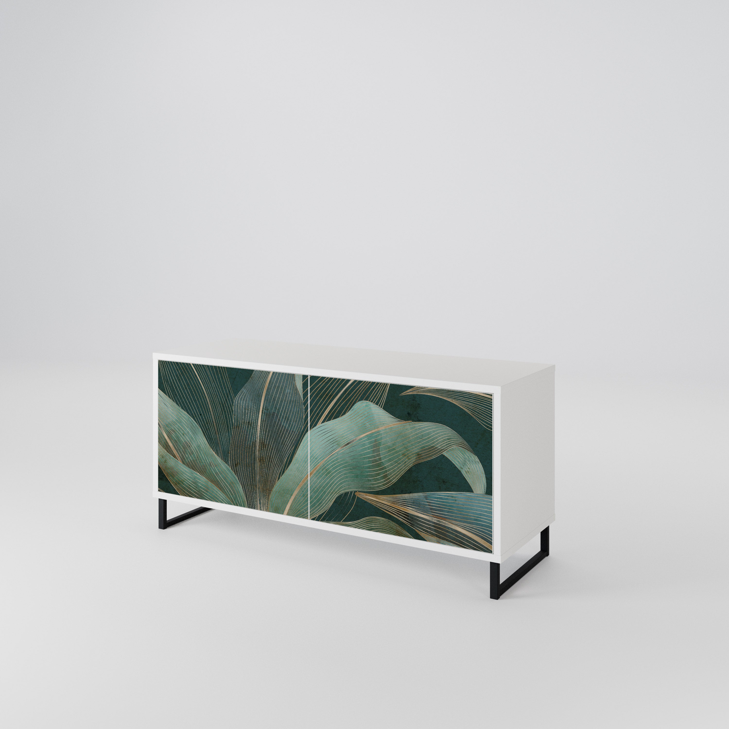 ROYAL GREEN Kompaktes 2-türiges TV-Lowboard
