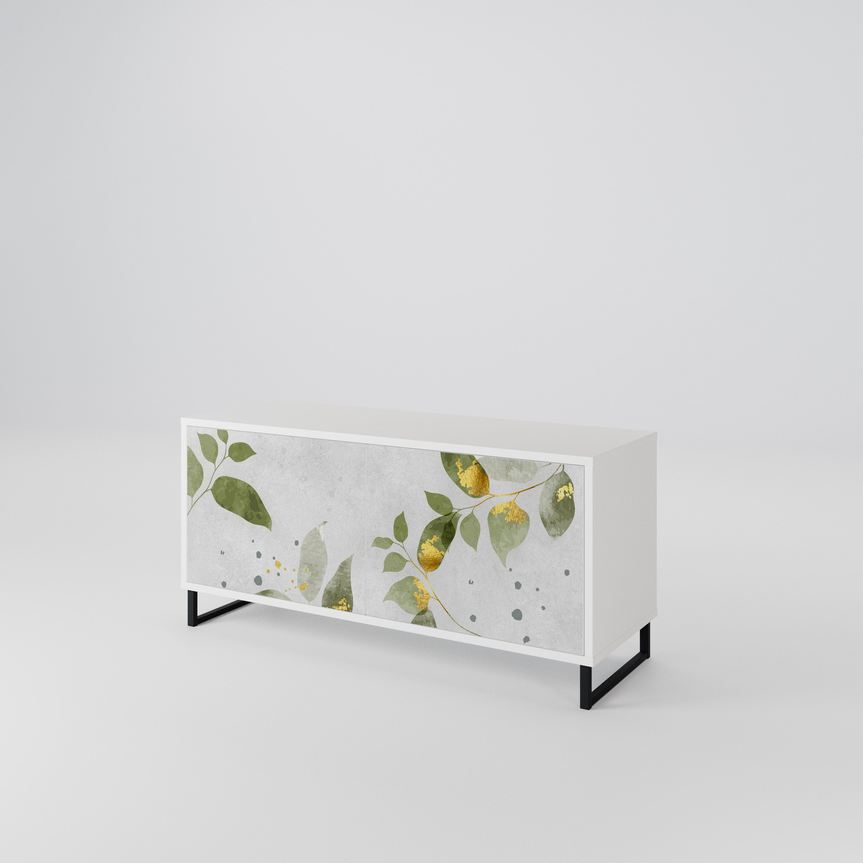 ELEGANT BOTANICS Kompaktes 2-türiges TV-Lowboard