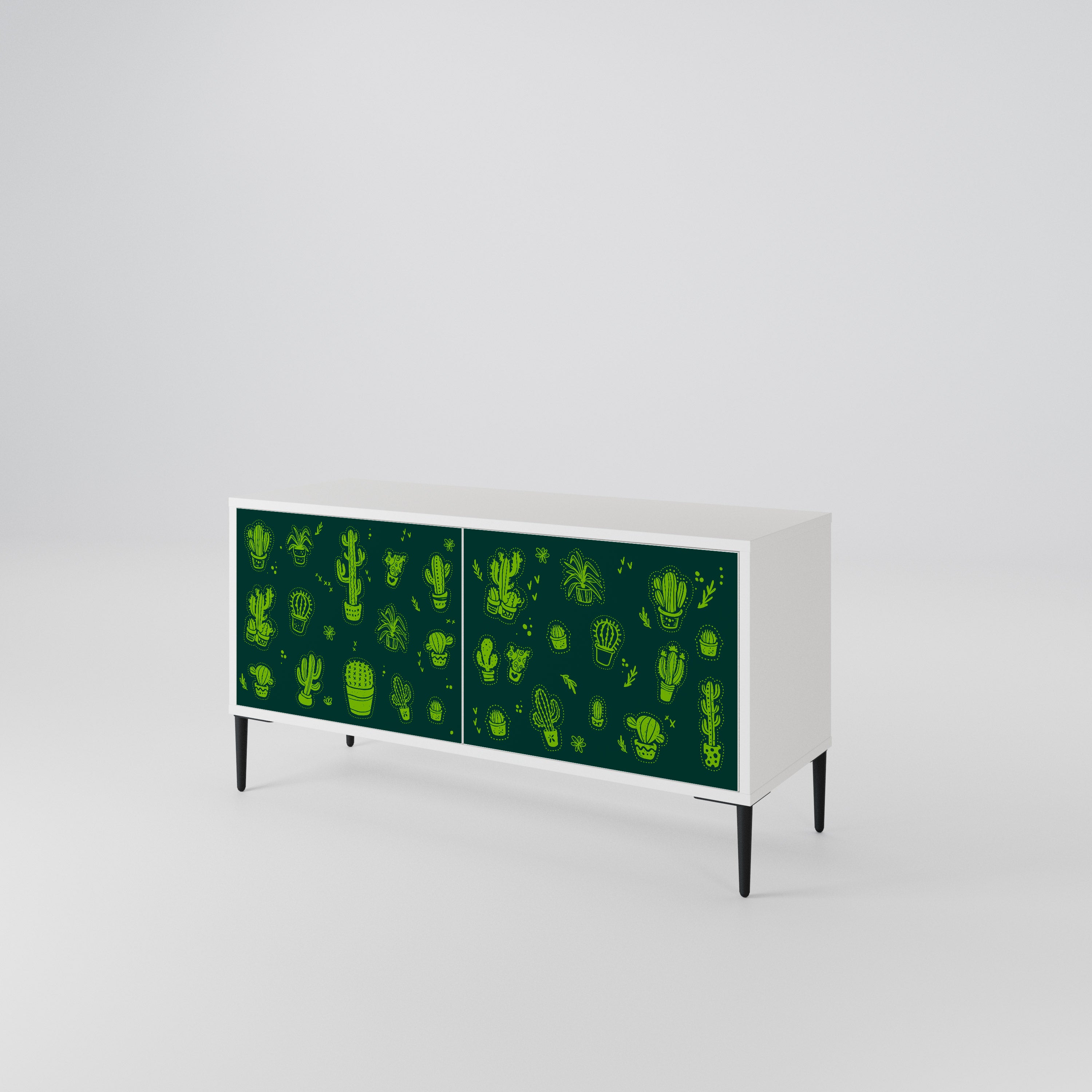 DESERT GREEN Kompaktes 2-türiges TV-Lowboard