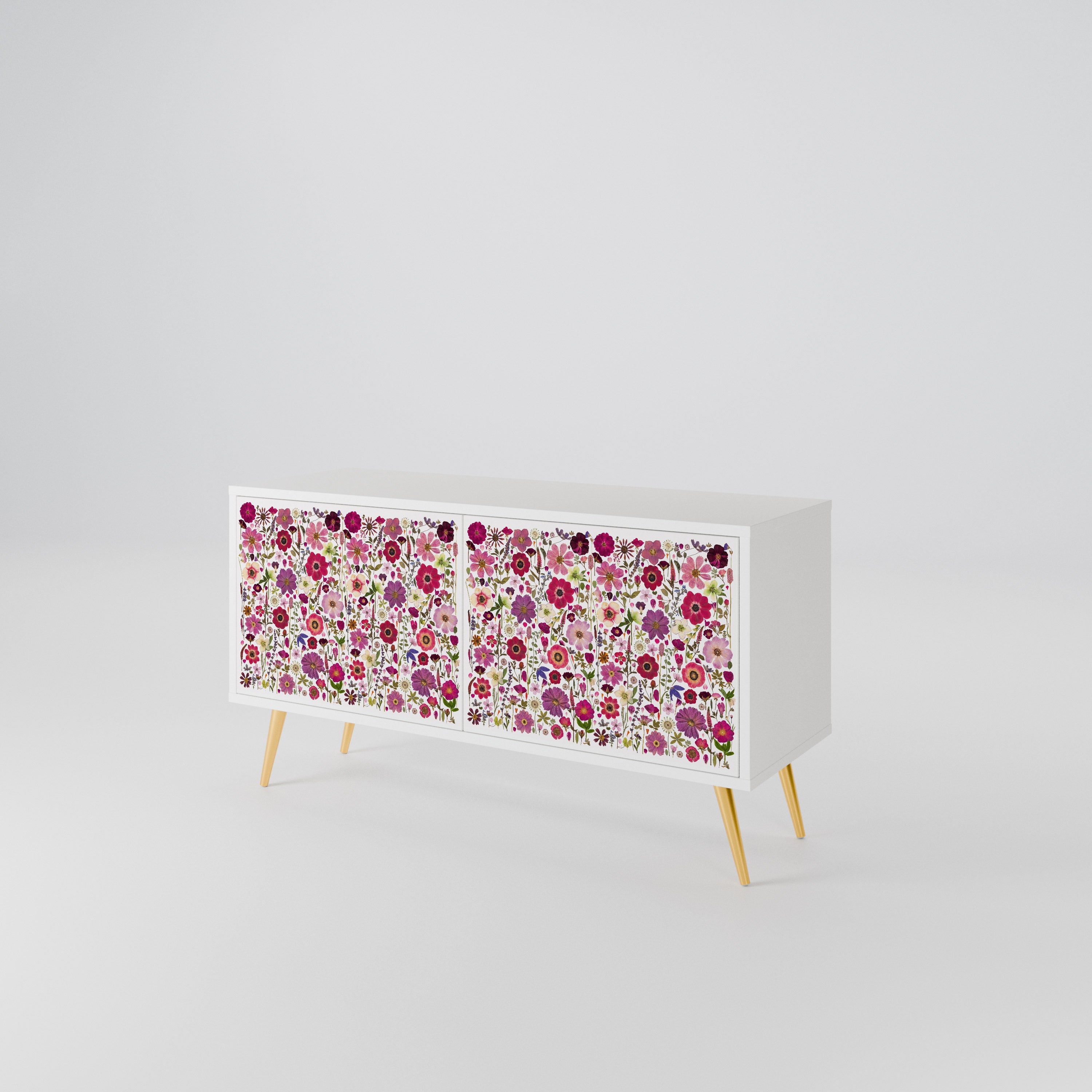 PETAL GARDEN Kompakter 2-türiger TV-Schrank