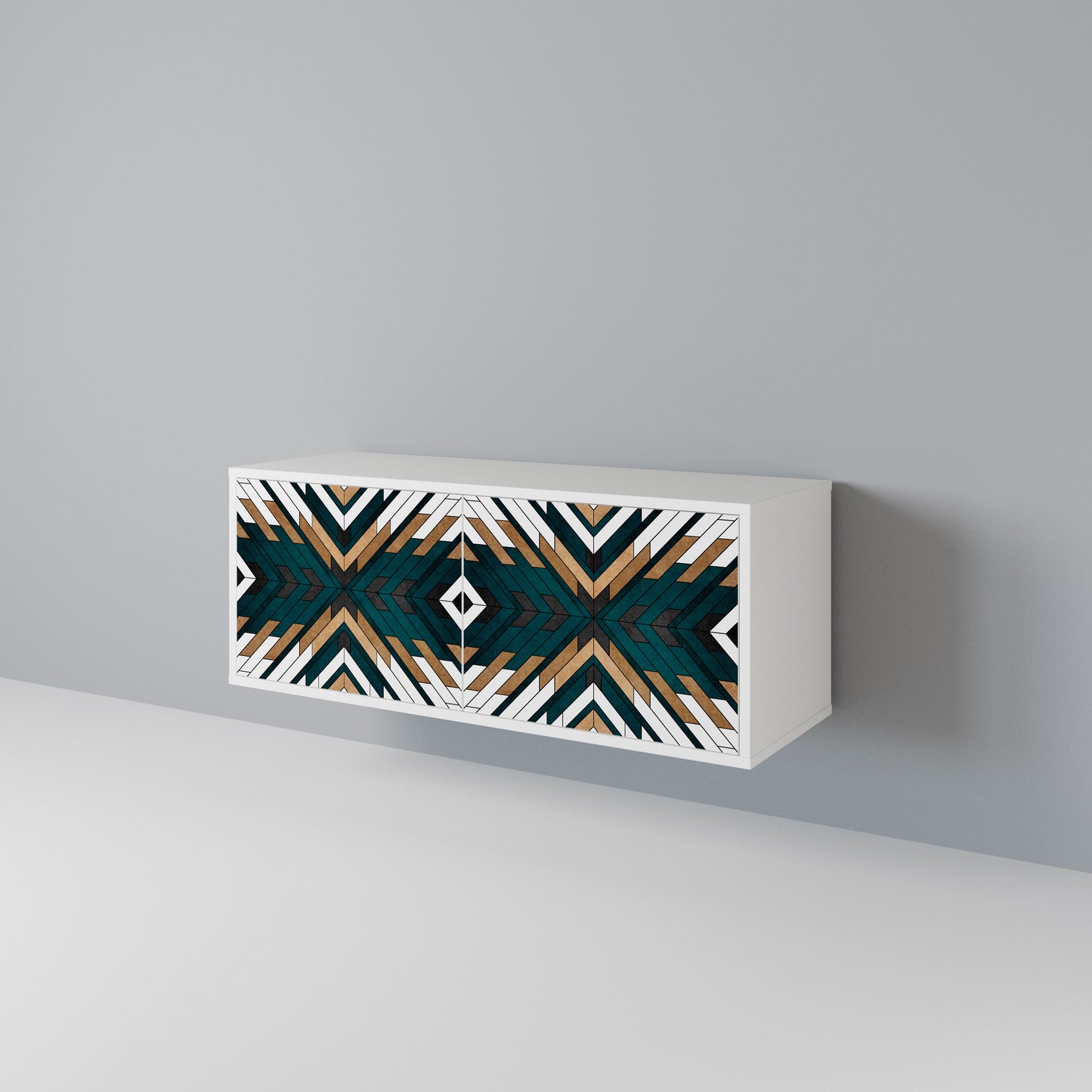 ARTISTIC GEOMETRY Kompaktes 2-türiges TV-Lowboard